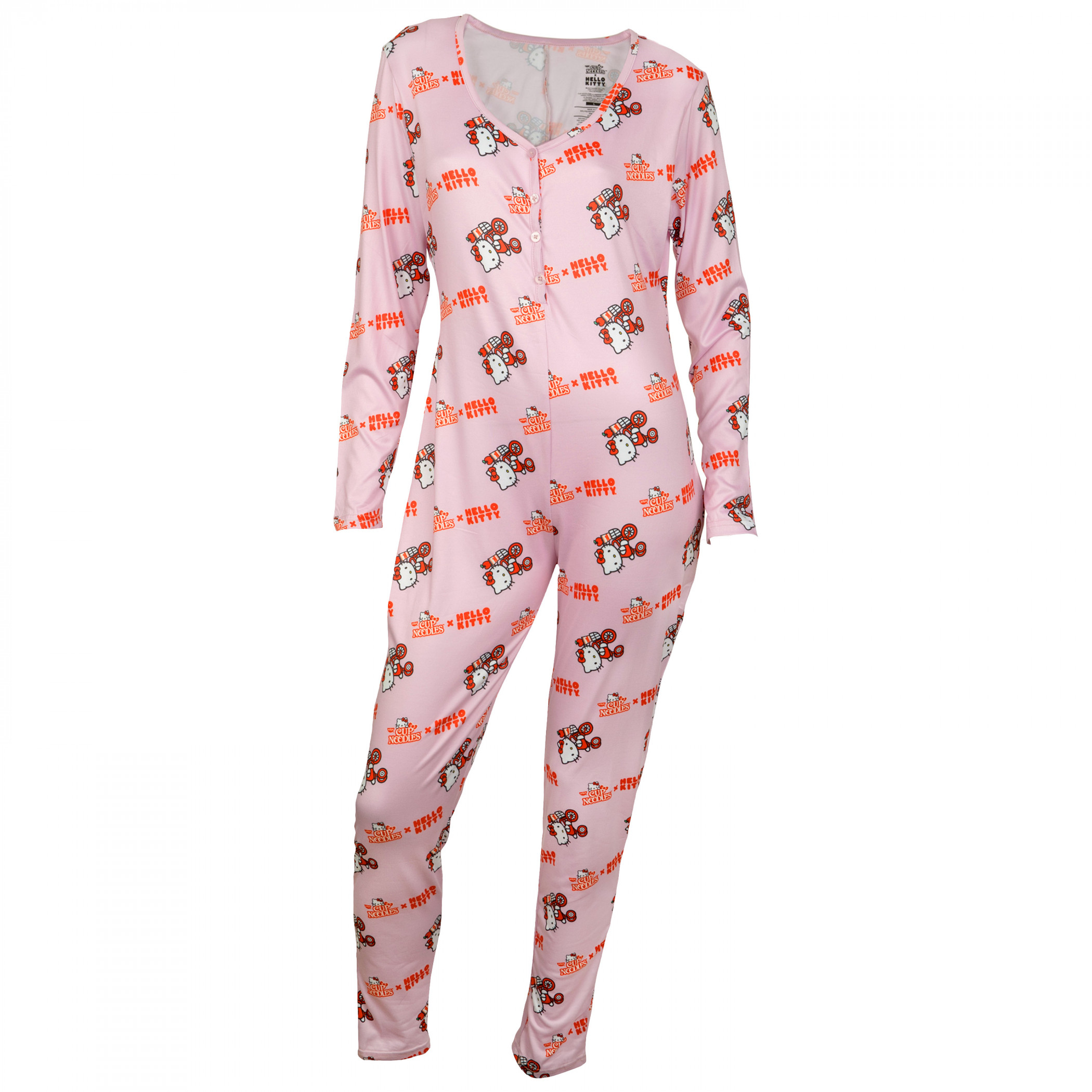 Hello Kitty Sanrio x Cup Noodles Pajama Onesie, Pink