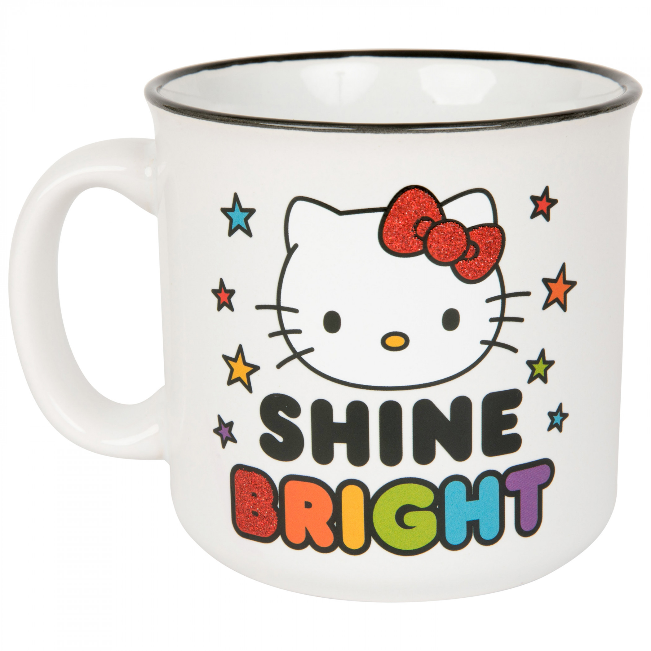 Hello Kitty Shine Bright 20oz Jumbo Ceramic Camper Mug, White