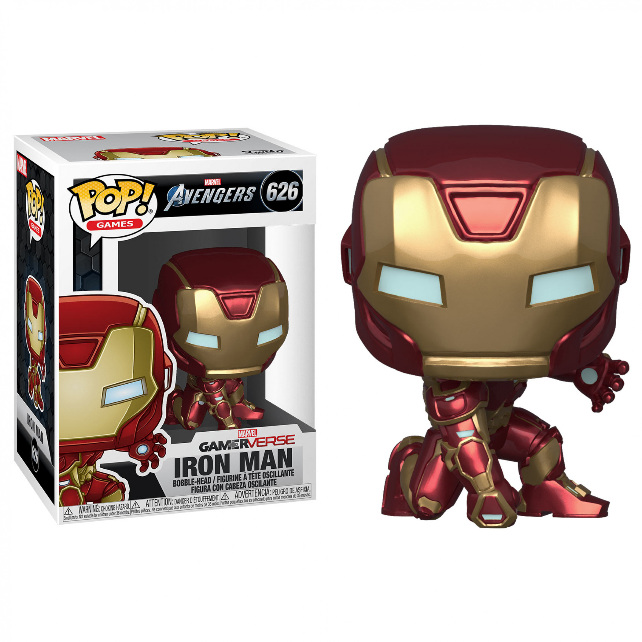 Marvel: Avengers Game Iron Man (Stark Tech Suit) Funko Pop!, Red