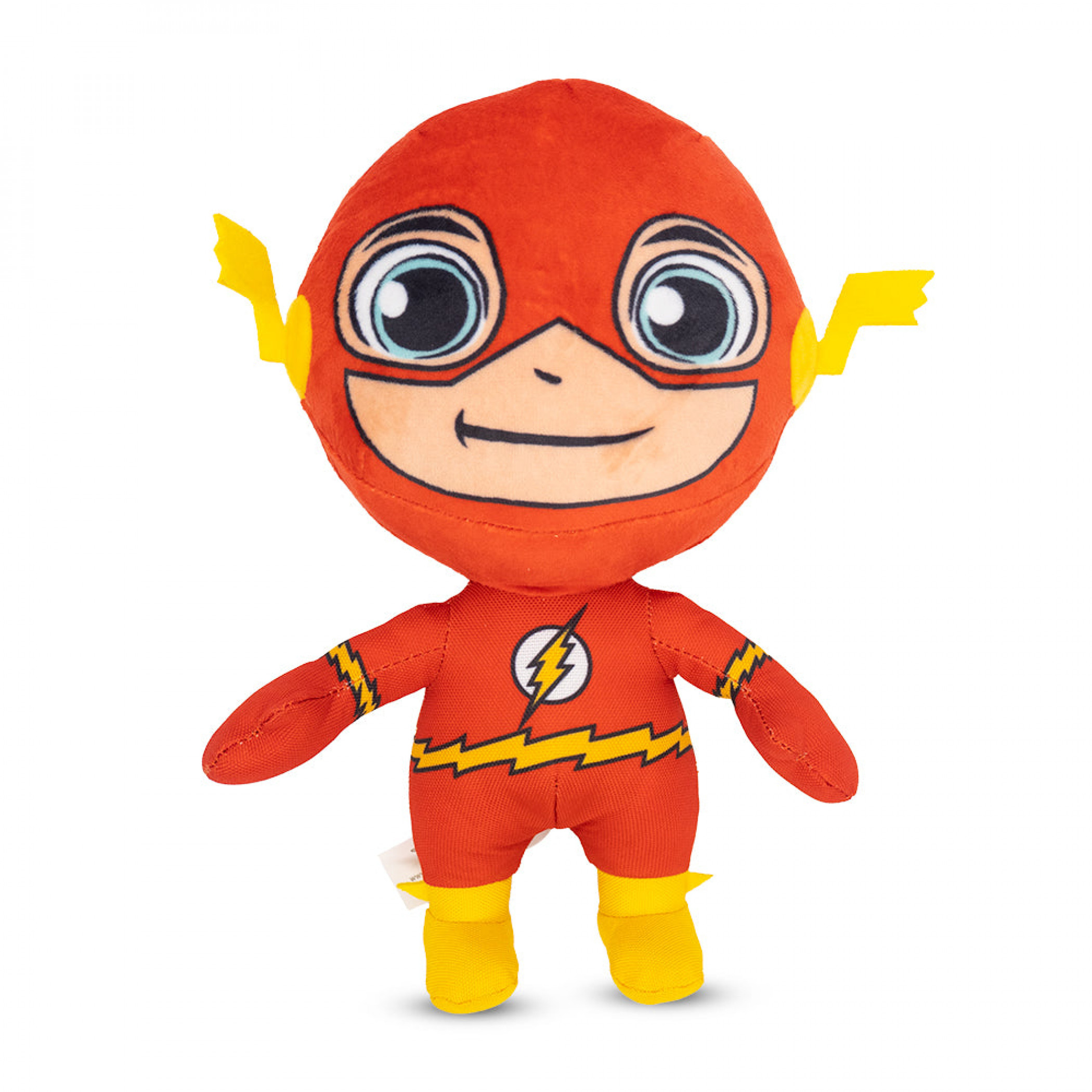 The Flash Chibi Full Body Standing Pose Plush Squeaky Dog Toy, Multi-Color