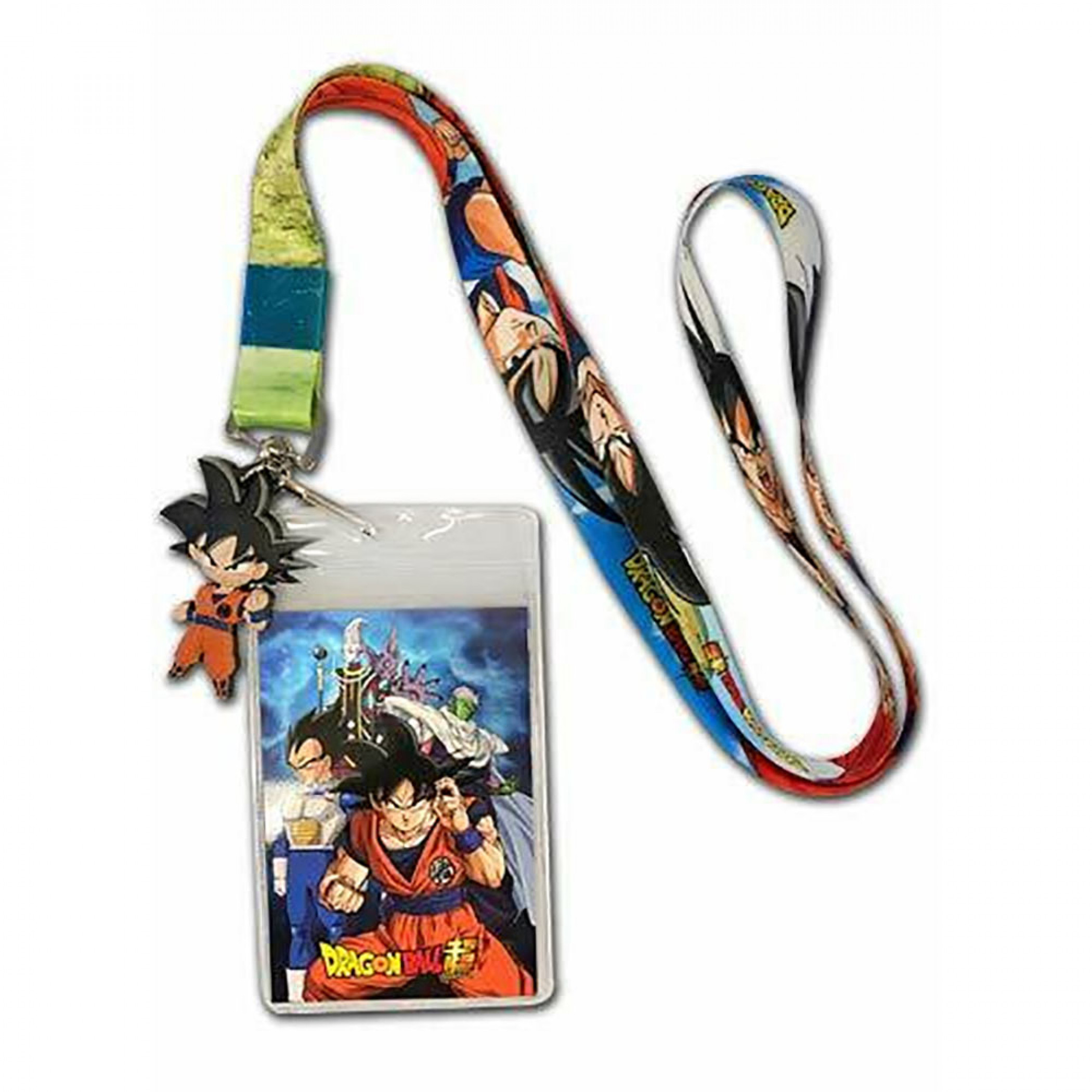 Dragon Ball Super ID Badge and Charm Lanyard, Orange