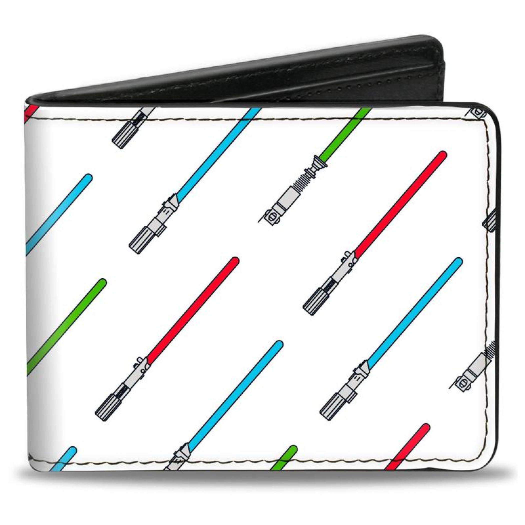 Star Wars Lightsabers All Over Print Bi-Fold Wallet, White