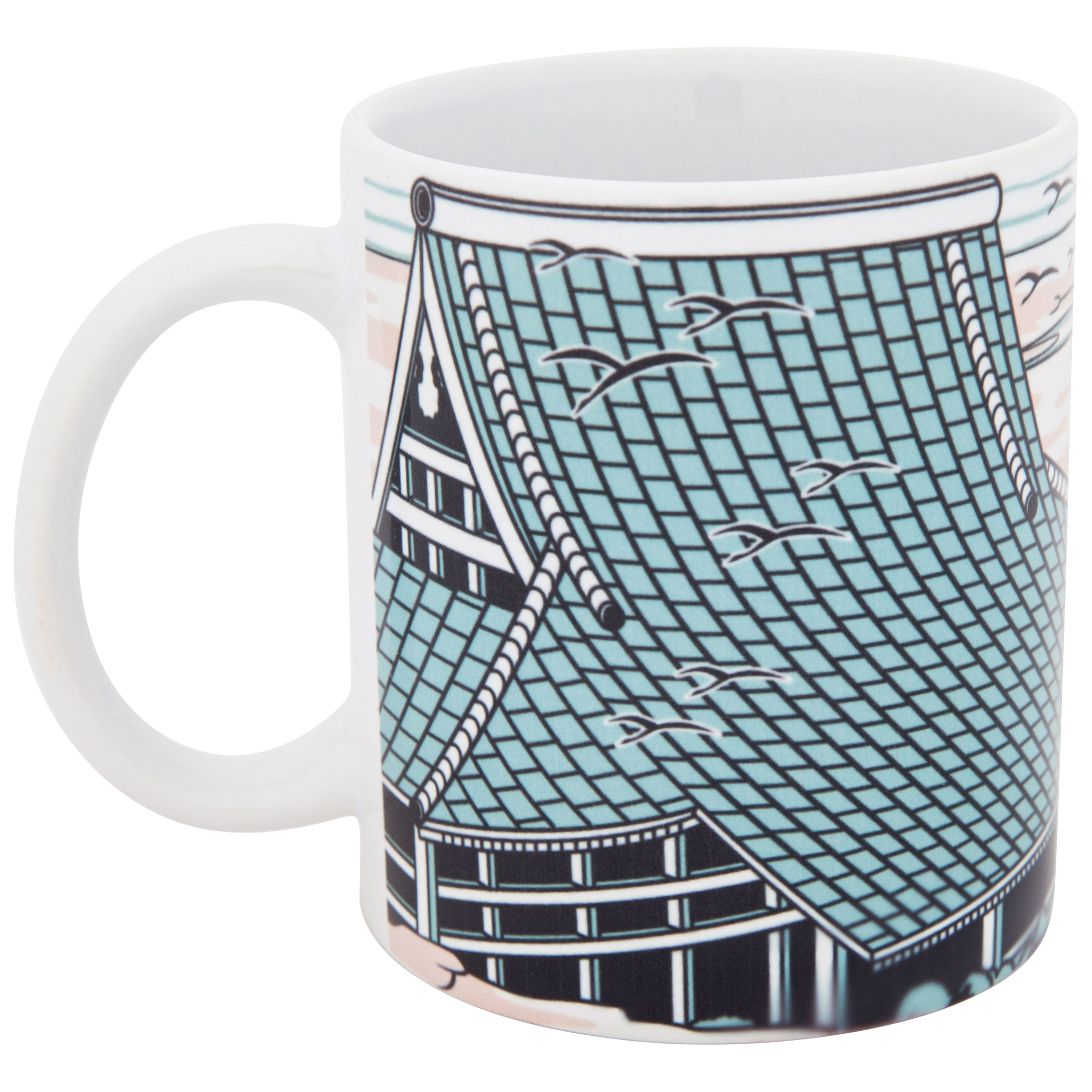 Godzilla Clouds 11 oz. Ceramic Mug, Multi-Color
