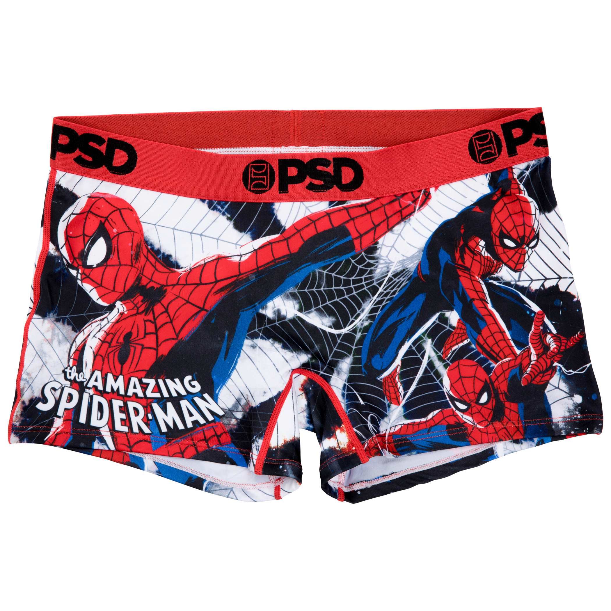 Spider-Man Radial Tie-Dye PSD Boyshorts Underwear, Multi-Color