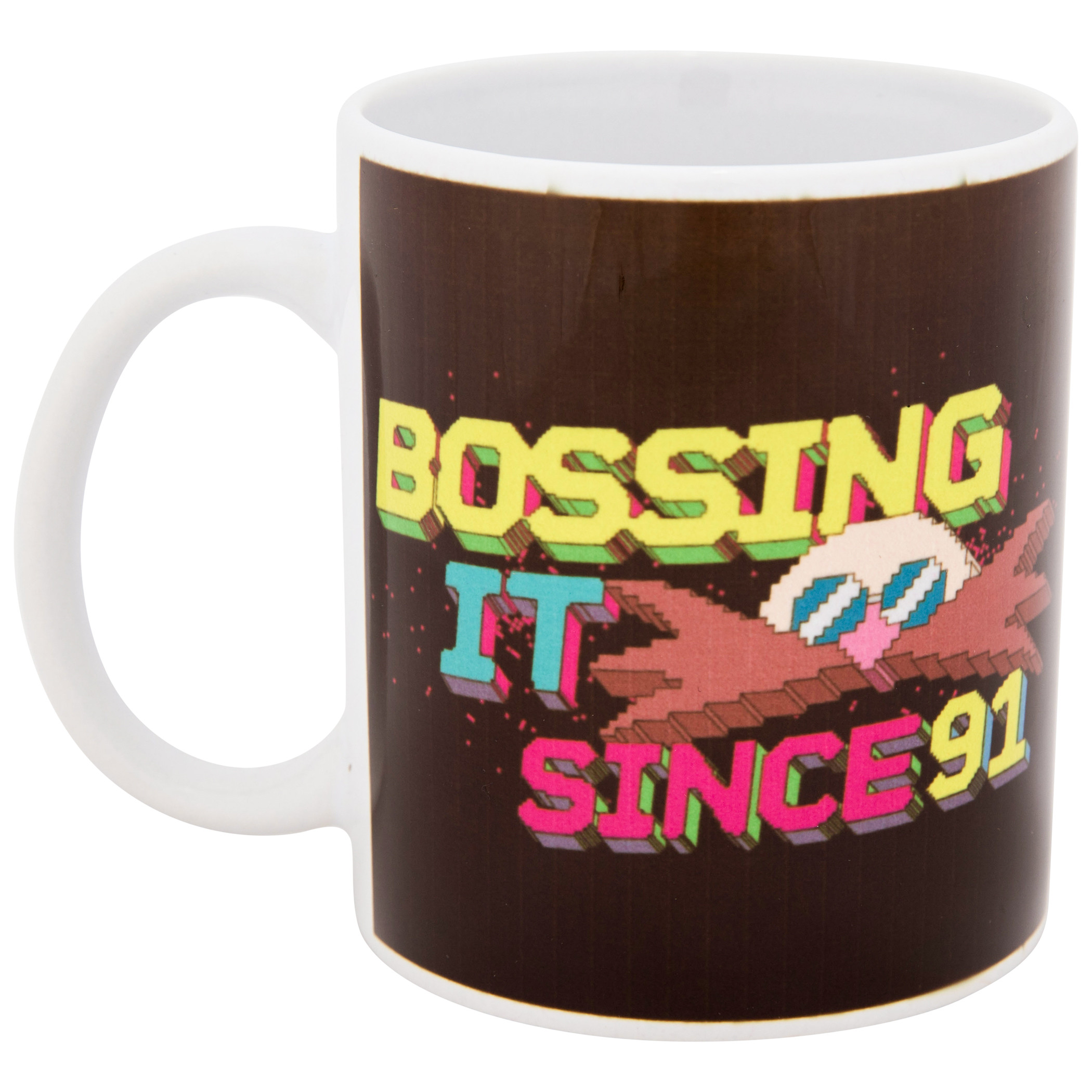 Sonic The Hedgehog Robotnik Bossing it Since '91 11 oz. Ceramic Mug, Black