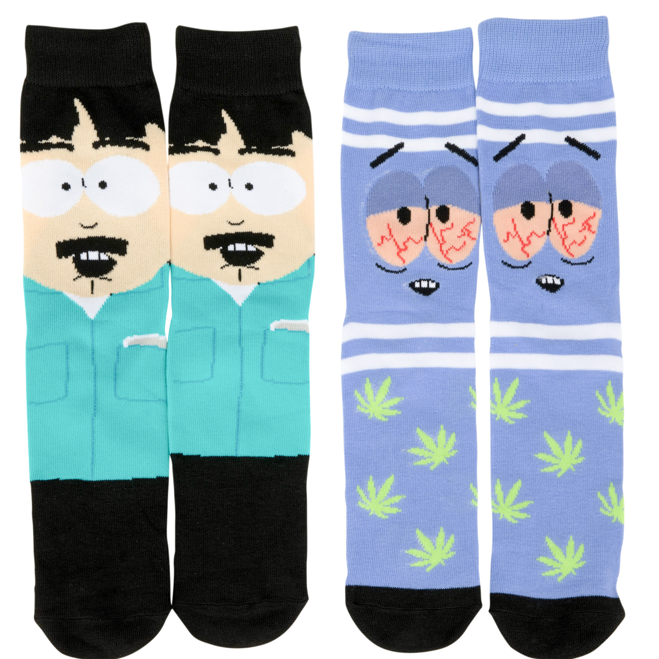 South Park Towelie and Randy Men's Crew Socks 2-Pack