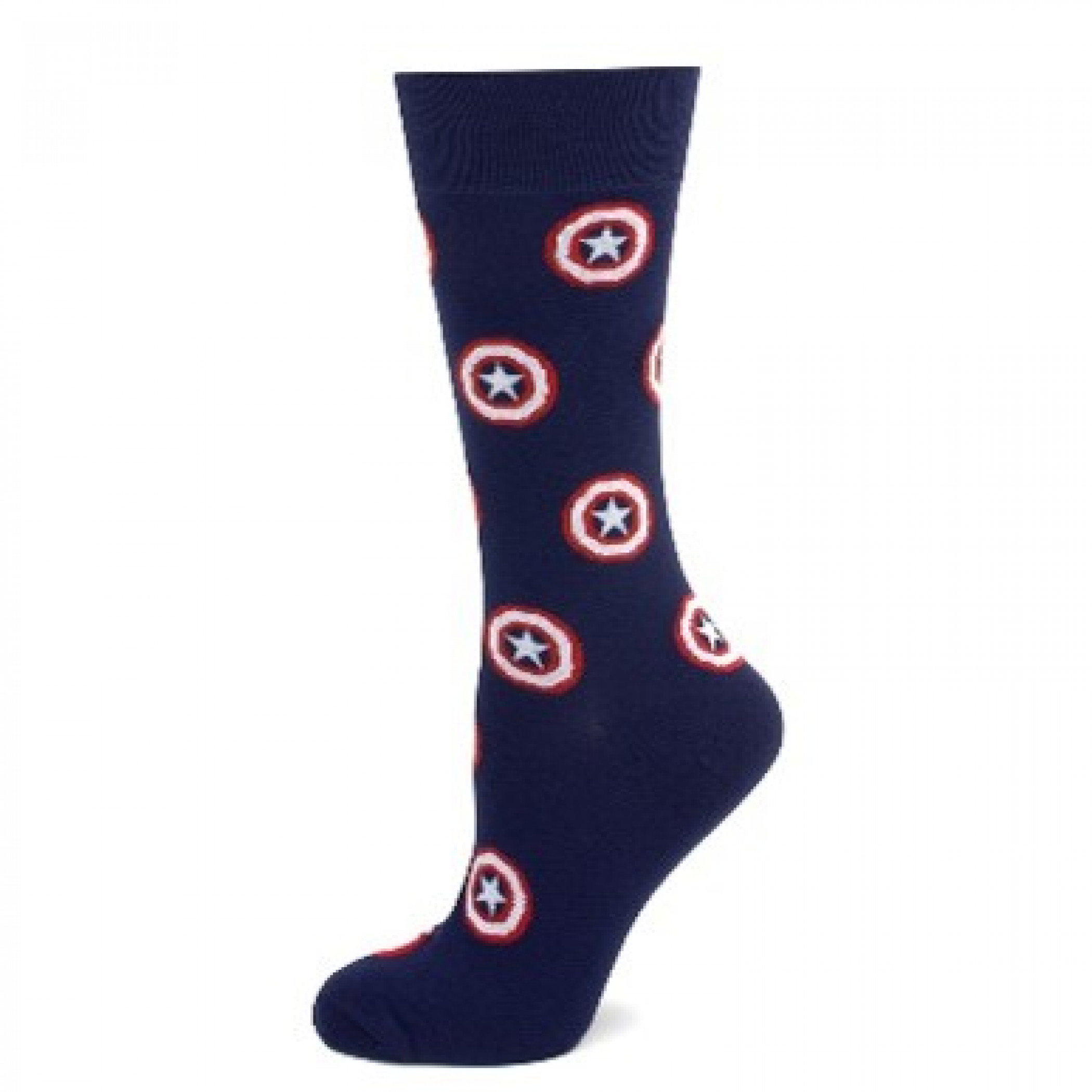 Captain America Shield Logo Dress Socks, Blue