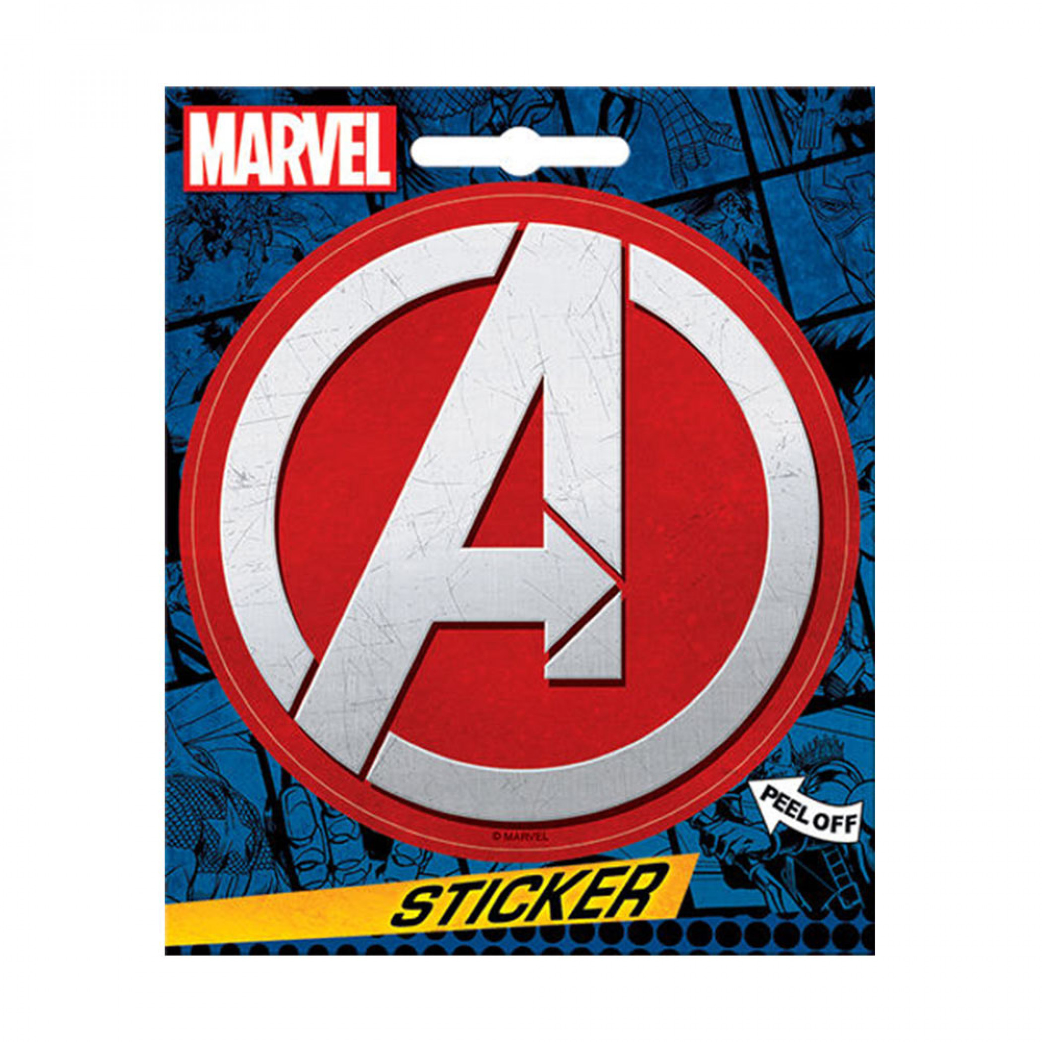 Avengers Logo Sticker, Red