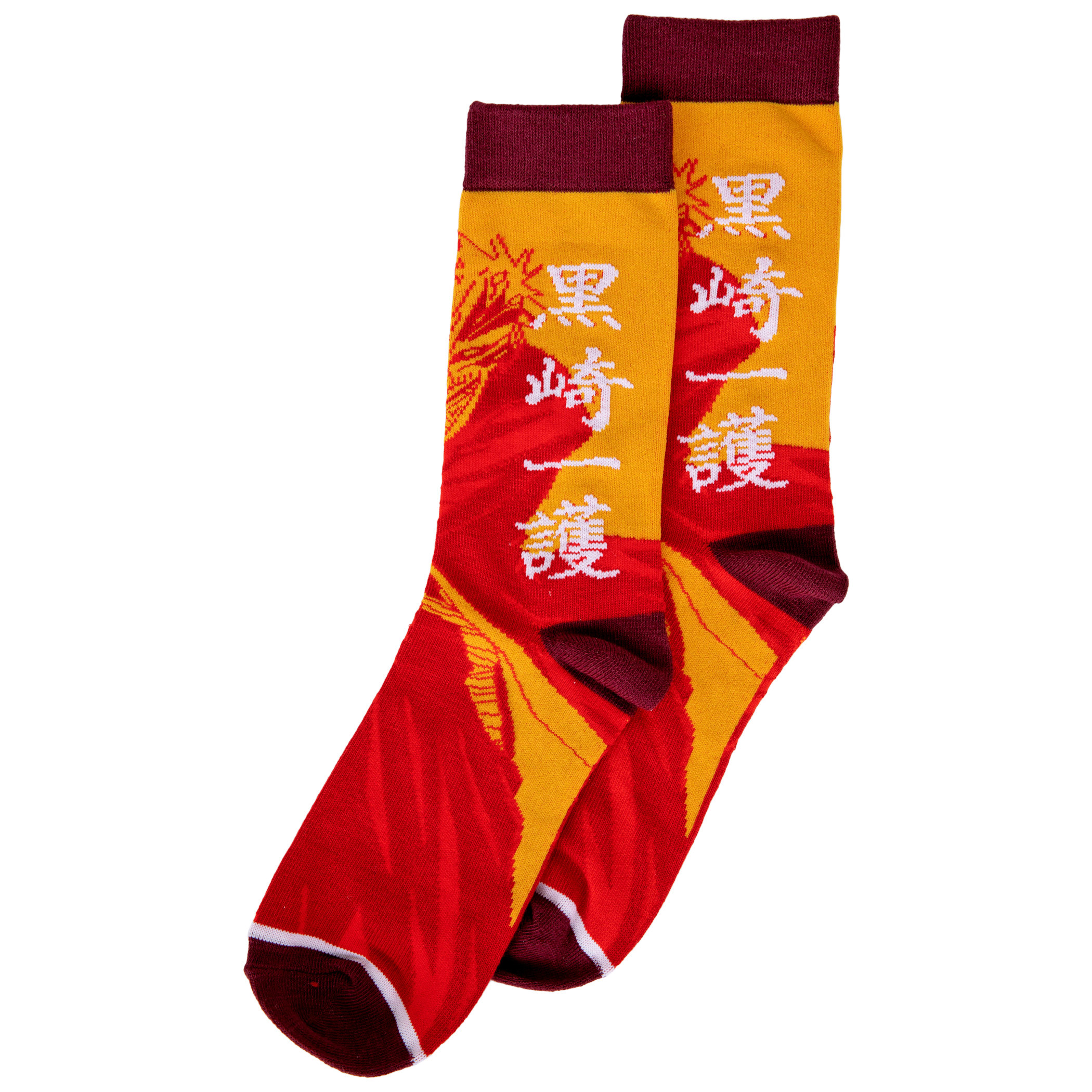 Bleach Kurosaki Ichigo Vizard Mask Crew Socks, Orange