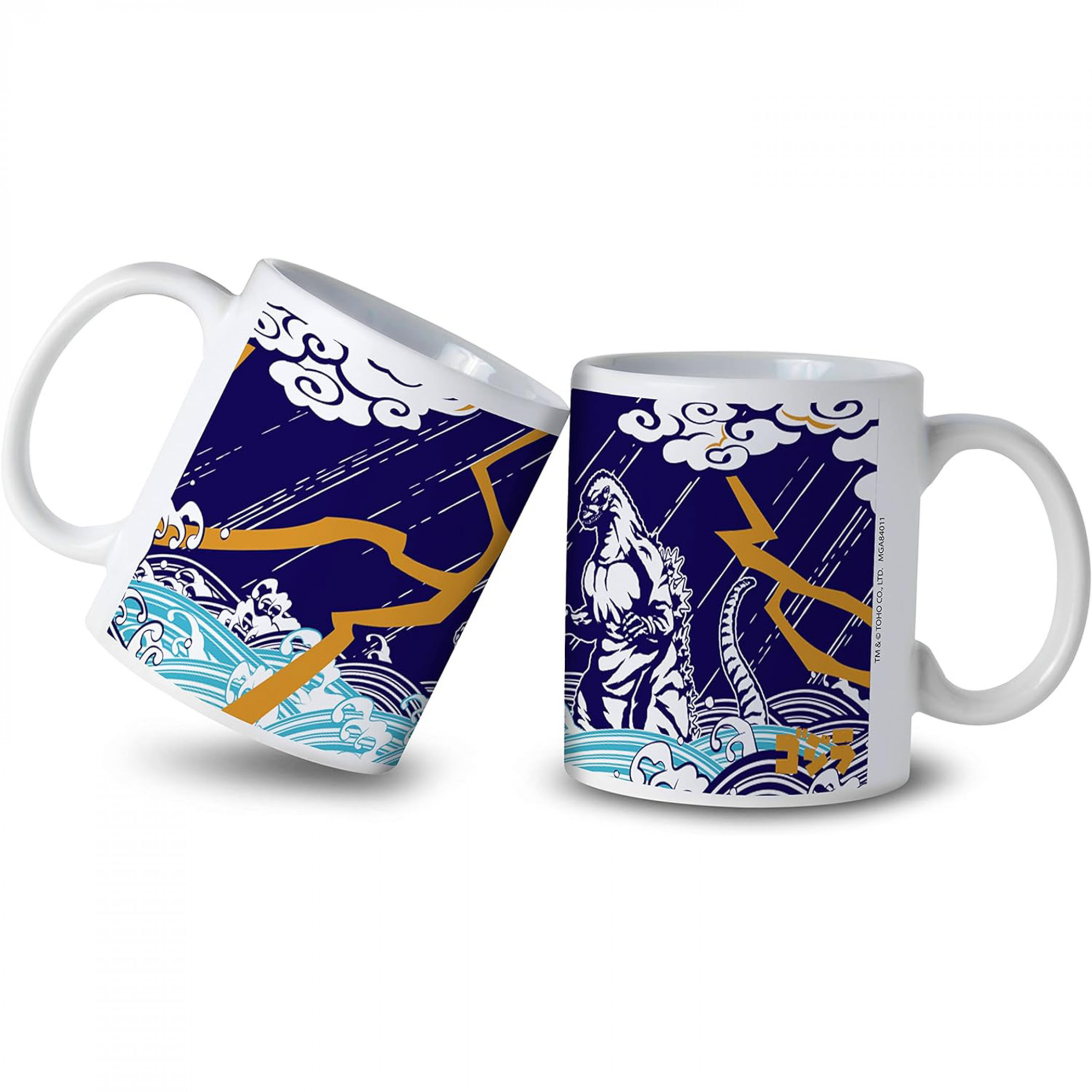 Godzilla Ocean Lightning 11 oz. Ceramic Mug, Multi-Color