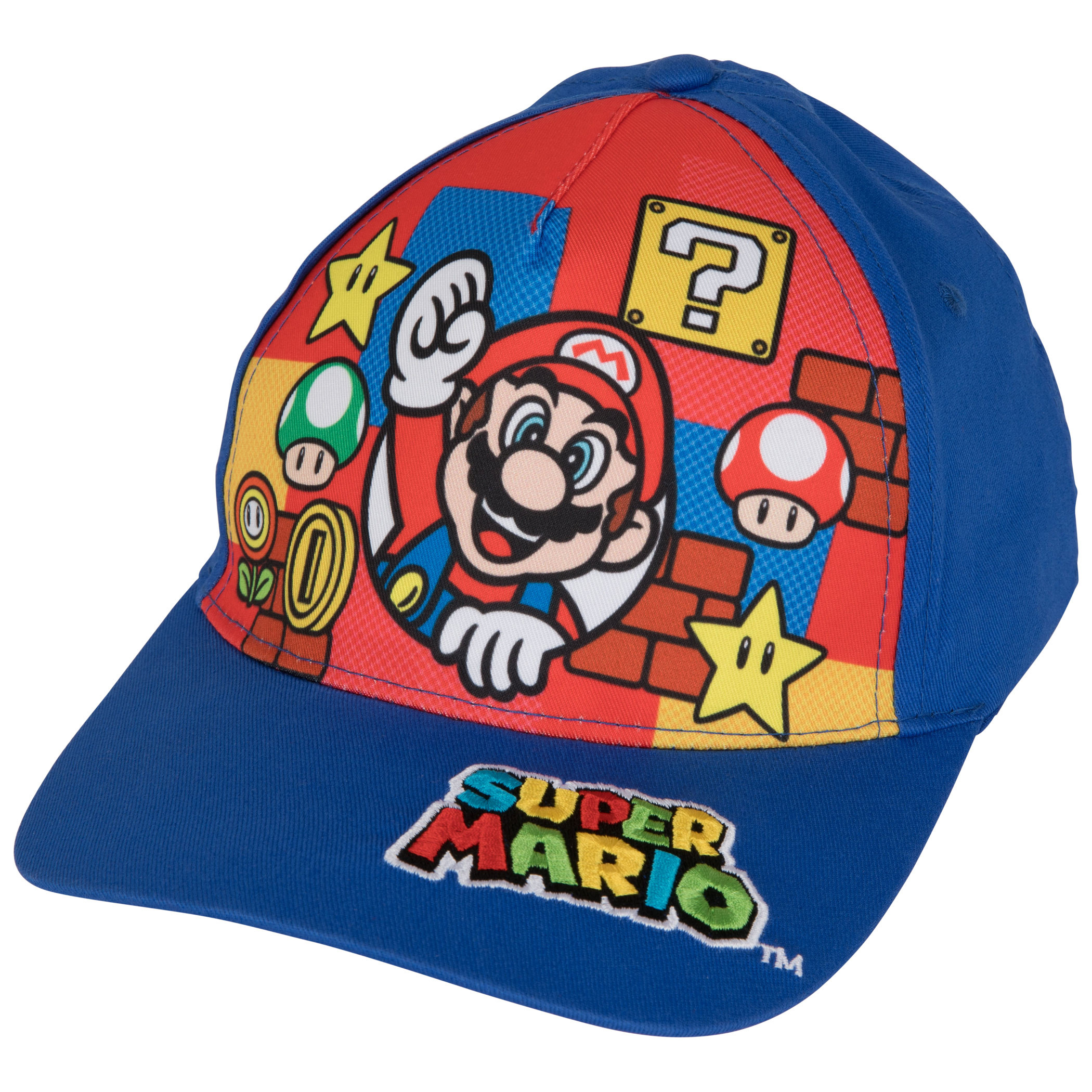 Super Mario Bros. Power-Ups Kid's Baseball Hat, Multi-Color