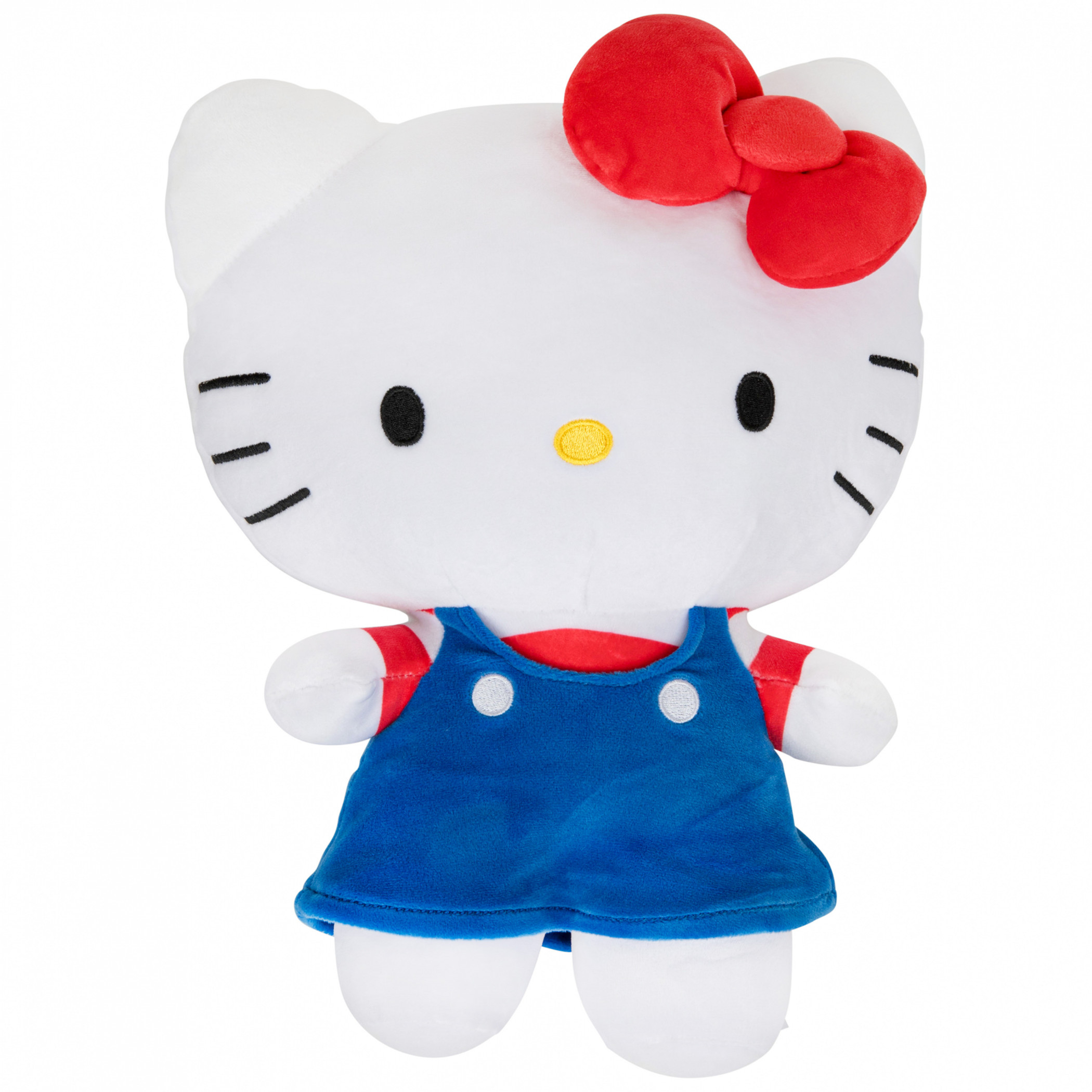 Hello Kitty Overall Outfit 12 Inch Plush Figurine, White