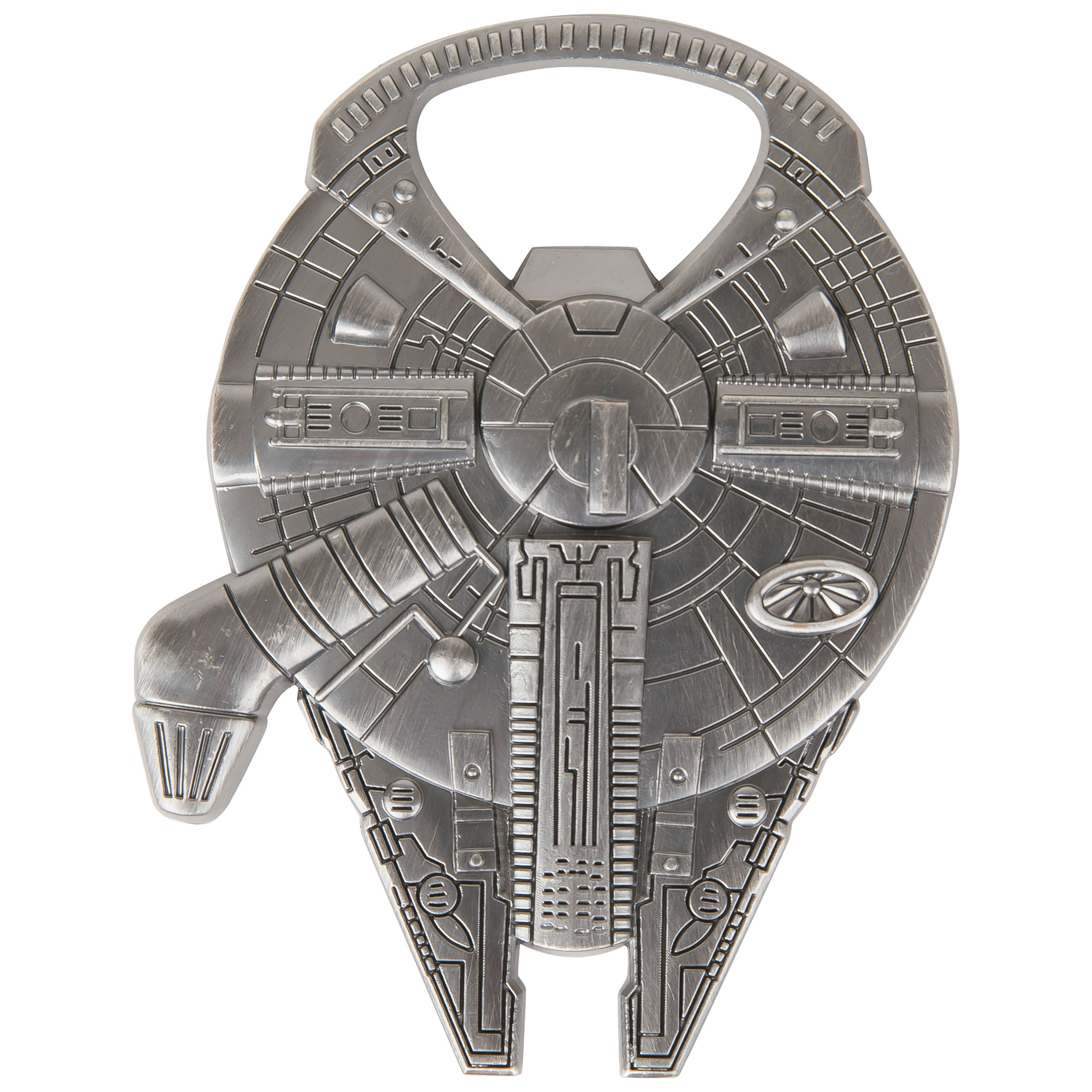 Star Wars Millennium Falcon Metal Bottle Opener, Silver