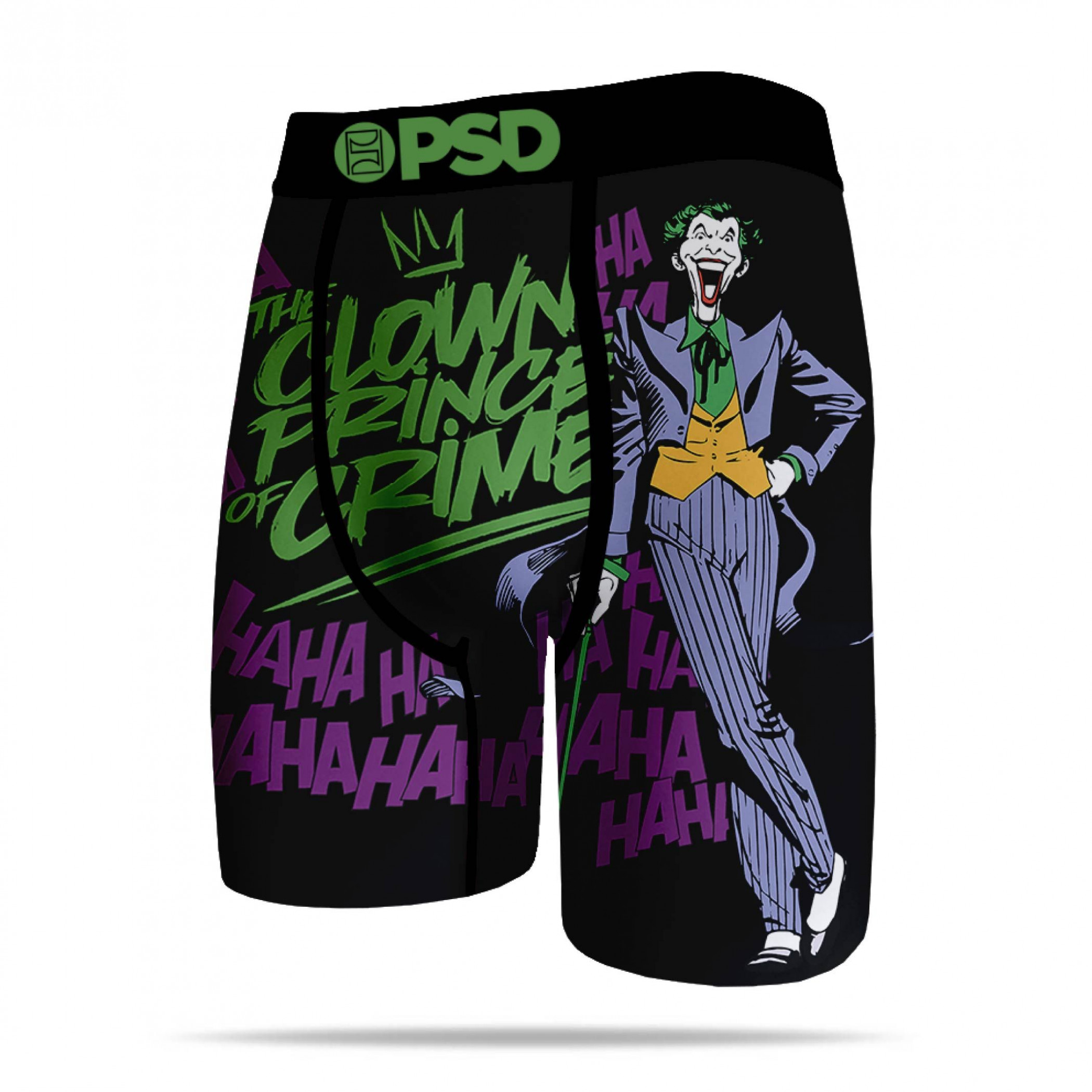 Joker the Clown Prince Men's PSD Boxer Briefs, Black
