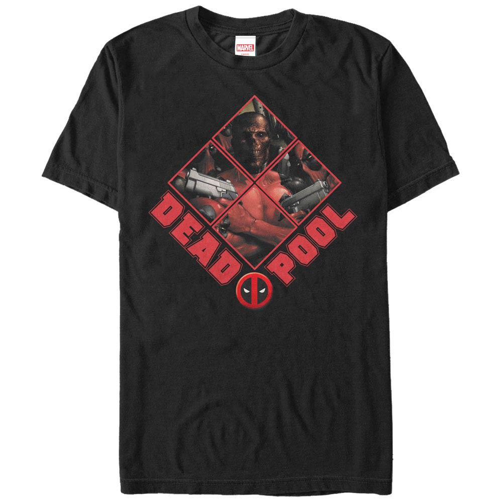 Deadpool Dead Gang Black Mens T-Shirt, Black