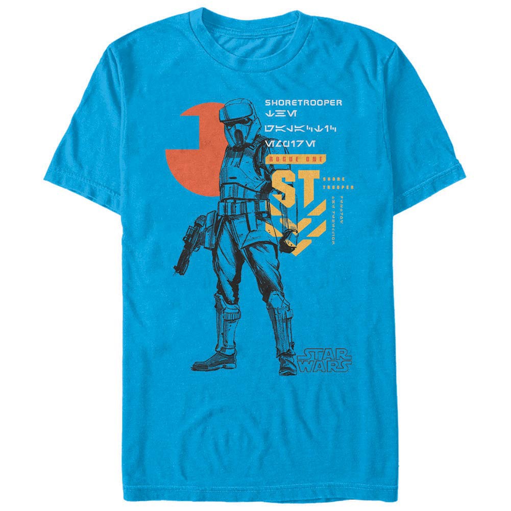 Star Wars Rogue One Eastern Stance Blue T-Shirt, Blue