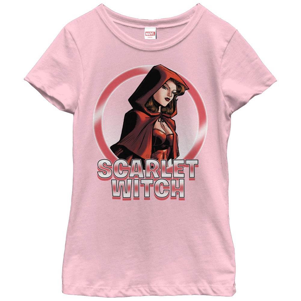 Marvel Teams Scarlet Circles Pink Youth T-Shirt