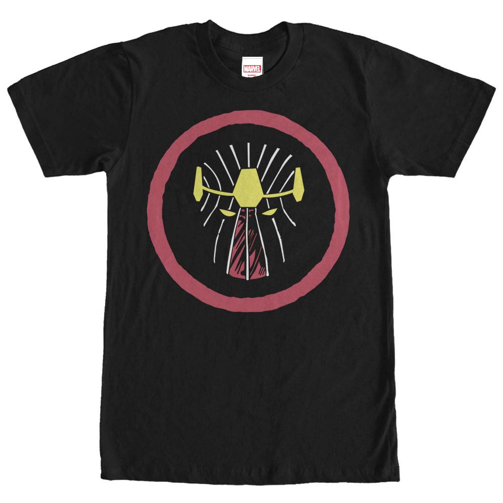 Marvel Teams Zemo Mask Black Mens T-Shirt, Black