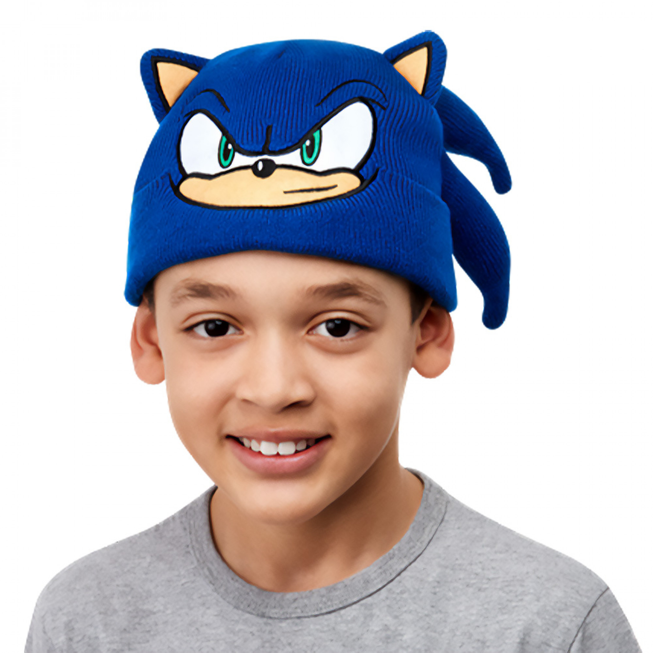 Sonic the Hedgehog Kid's Knit Beanie, Blue