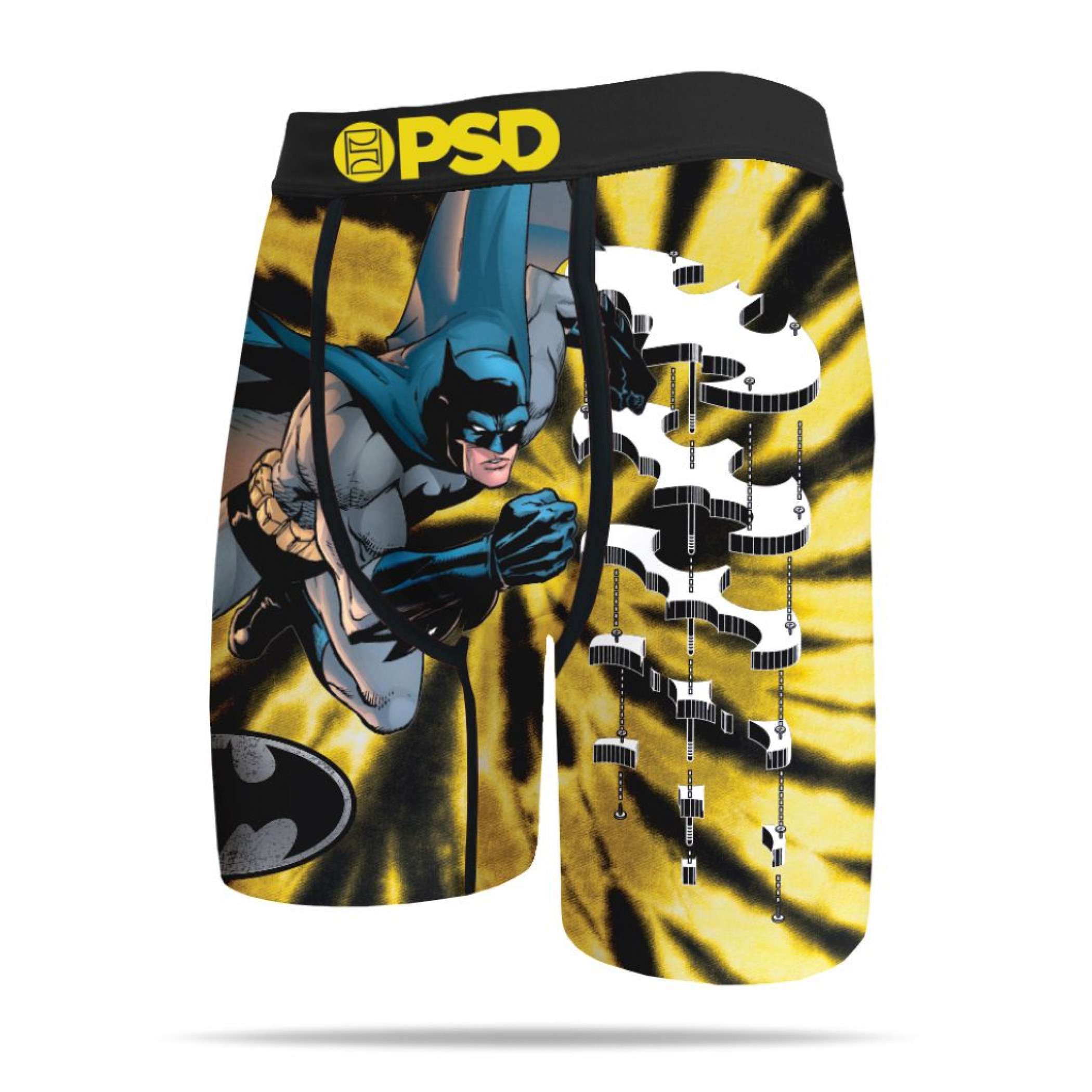 DC Comics Batman Part Out Men's PSD Boxer Briefs, Yellow