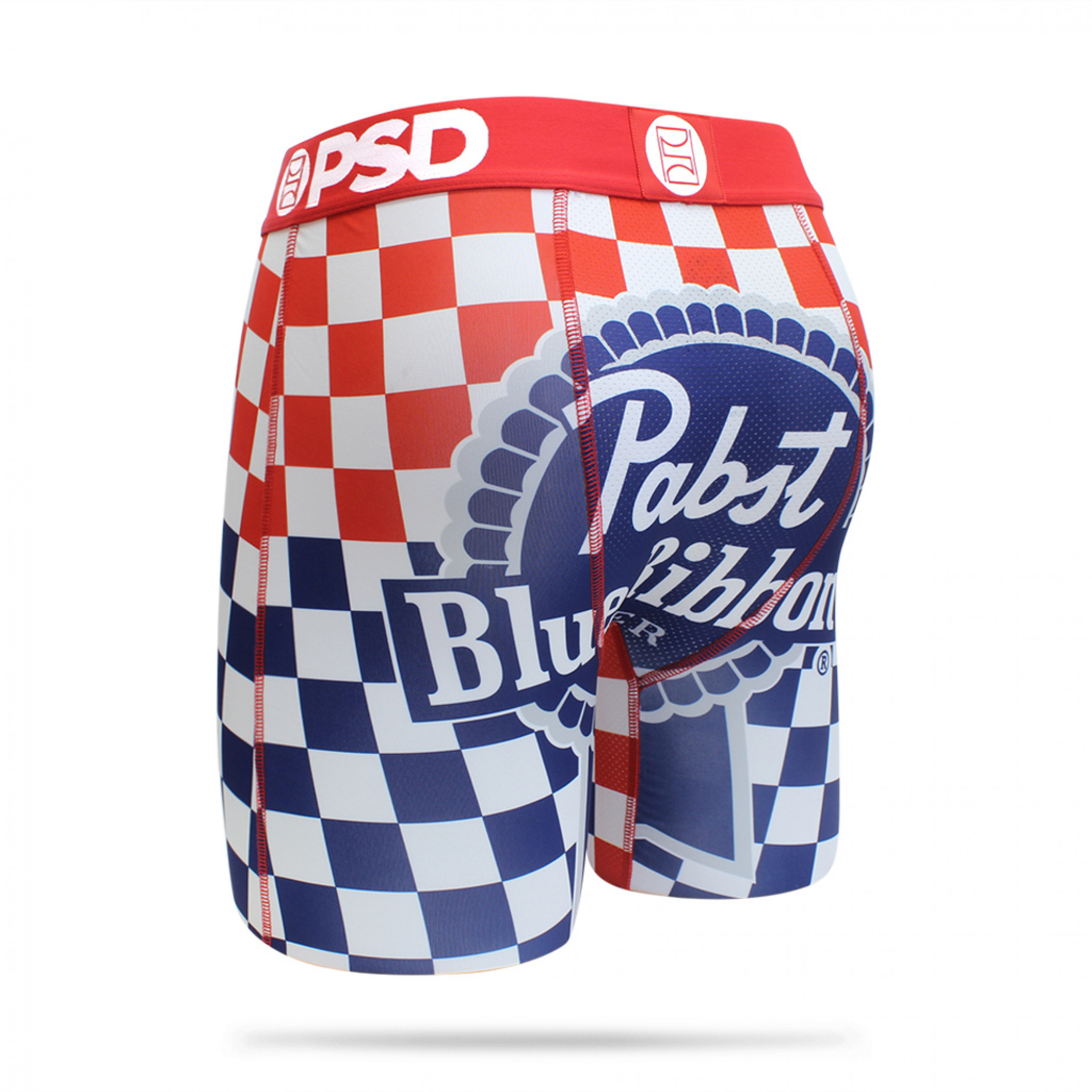 Pabst Blue Ribbon Checkered Men's PSD Boxer Briefs