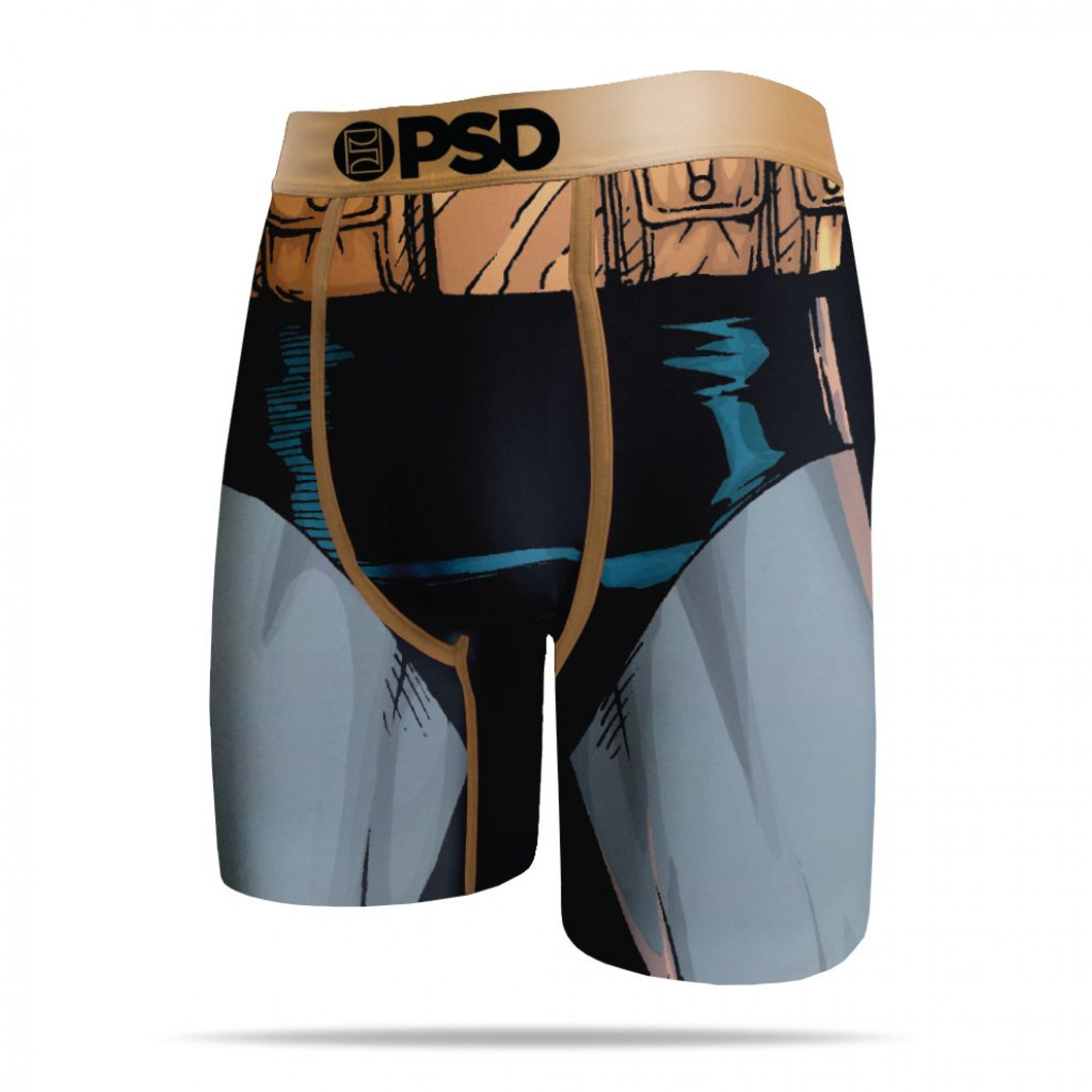 DC Comics Batman Suit Costume Men's Boxer Briefs, Multi-Color