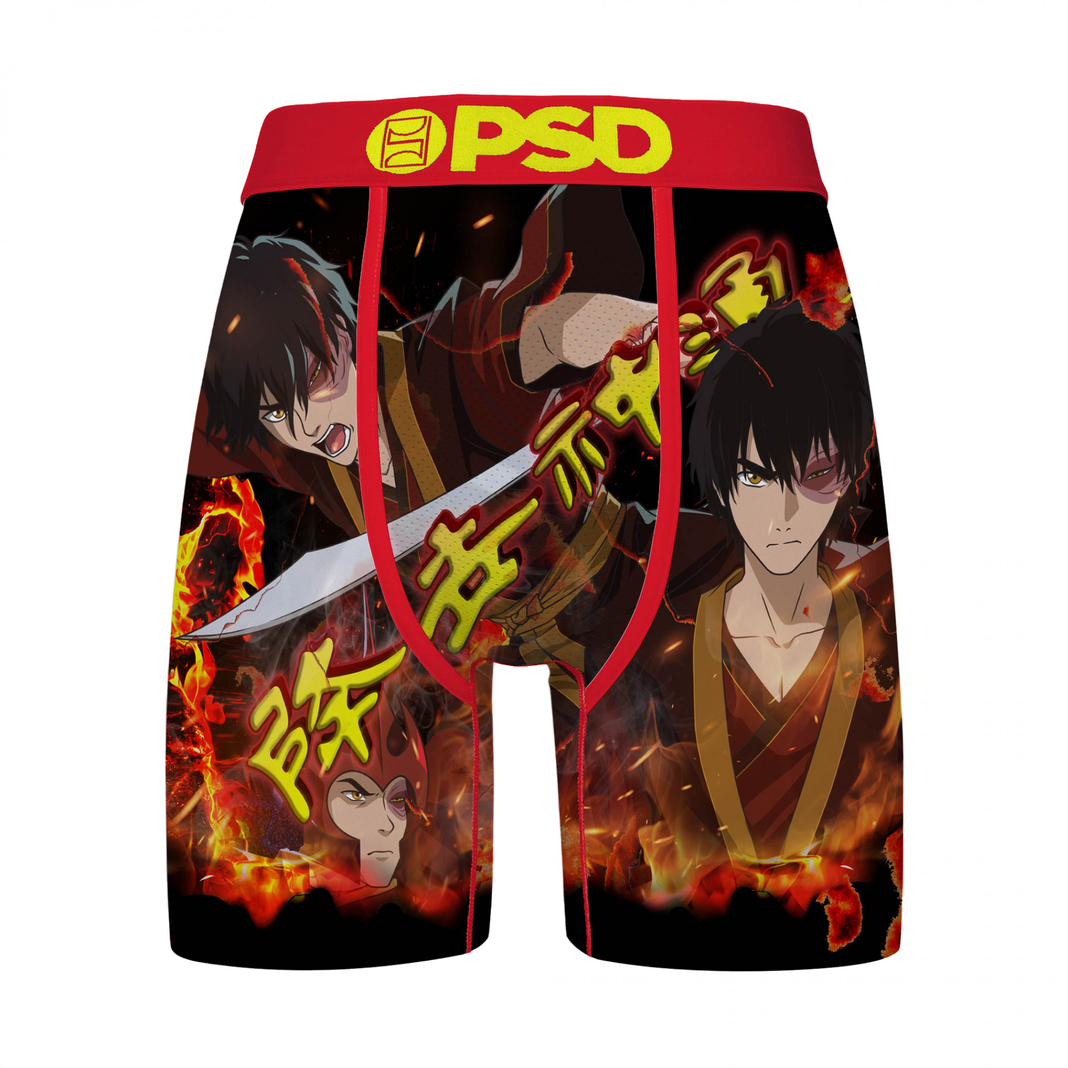 Avatar: The Last Airbender Zuko in Flames PSD Boxer Briefs, Multi-Color