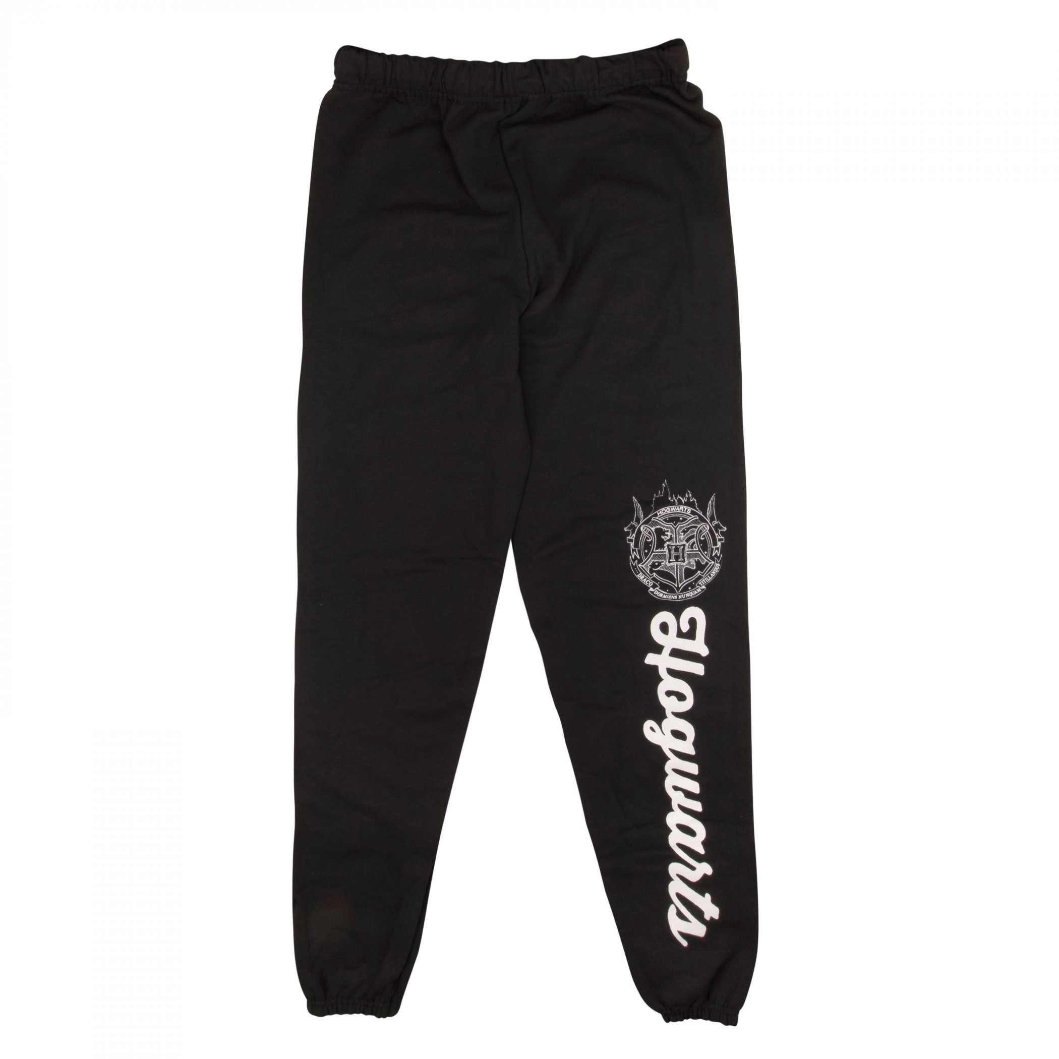 Harry Potter Hogwarts Print Lounge Pants, Black