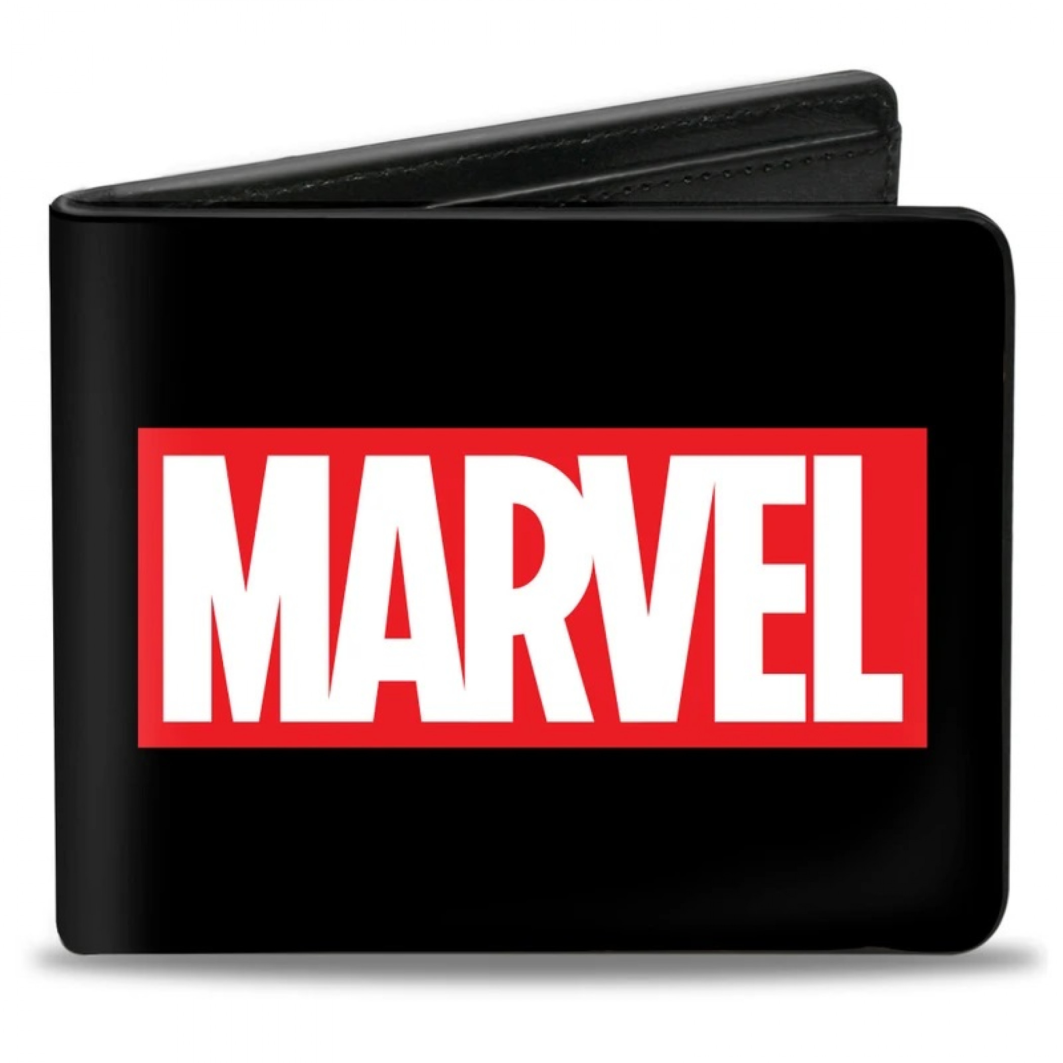 Marvel Box Logo Black Bi-Fold Wallet, Black