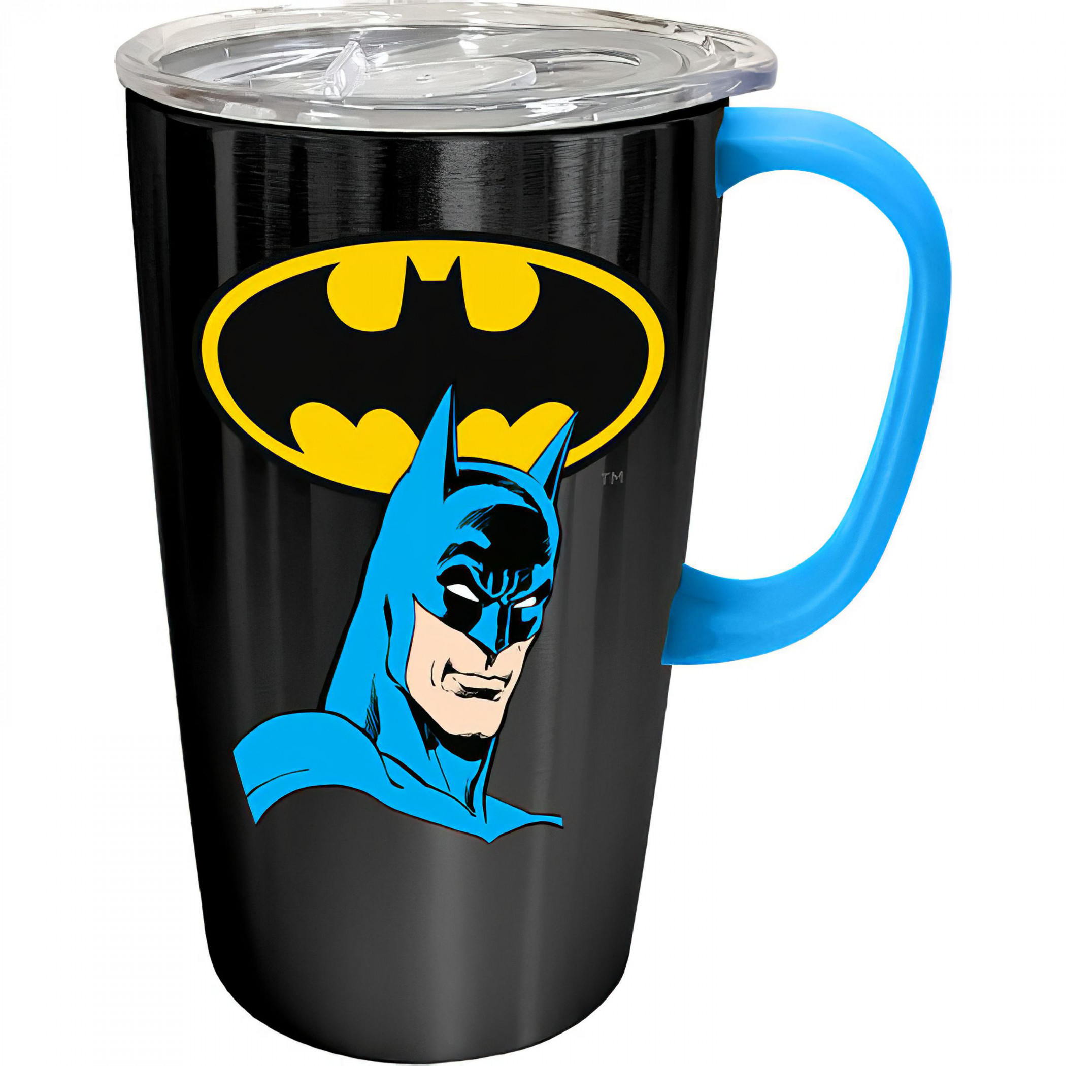 DC Comics Batman Classic 18oz Stainless Steel Travel Mug, Multi-Color