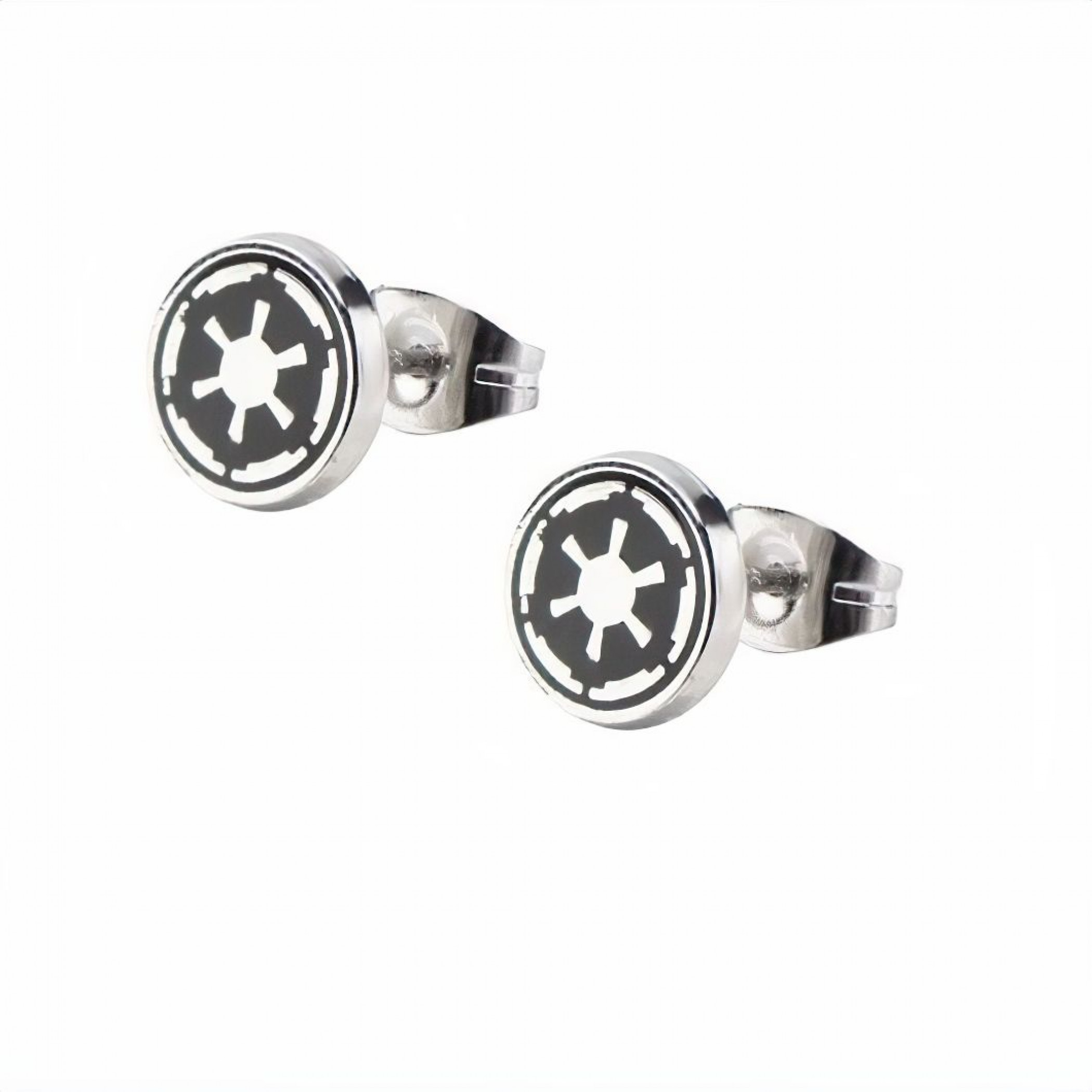 Star Wars Imperial Symbol Enamel Stud Earrings, Multi-Color