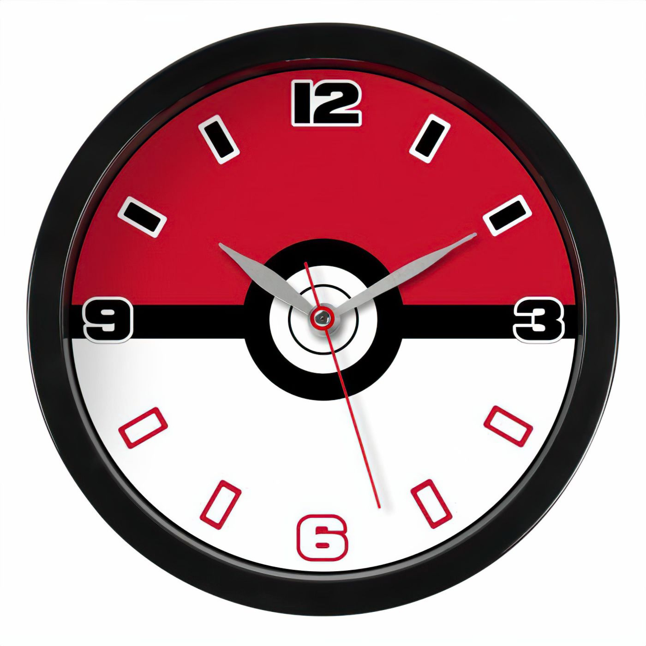 Pokemon Pokeball Wall Clock, Multi-Color