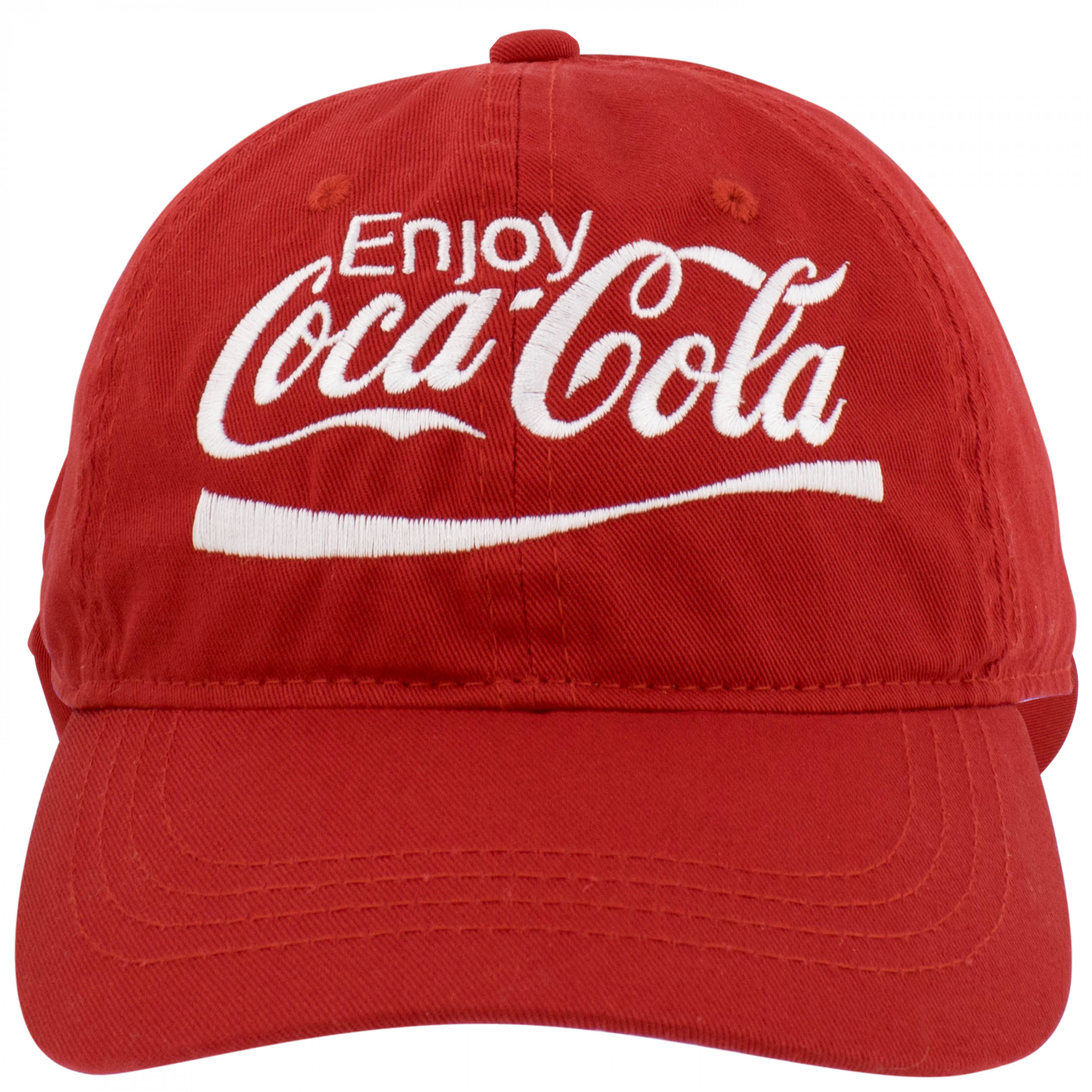 Coca-Cola Embroidered Logo Red Adjustable Hat