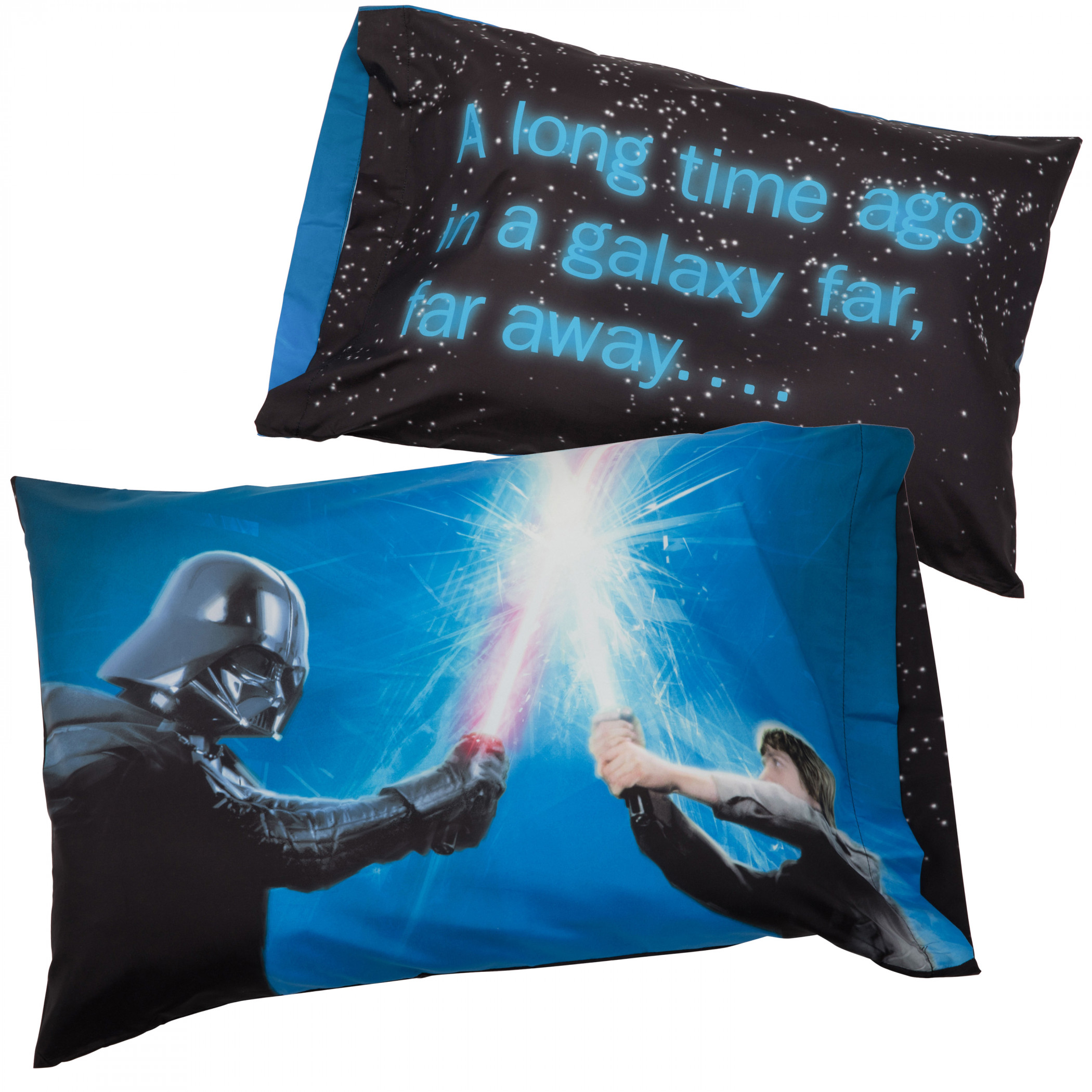 Star Wars In a Galaxy Far Far Away Double-Sided 1-Pack Pillowcase, White
