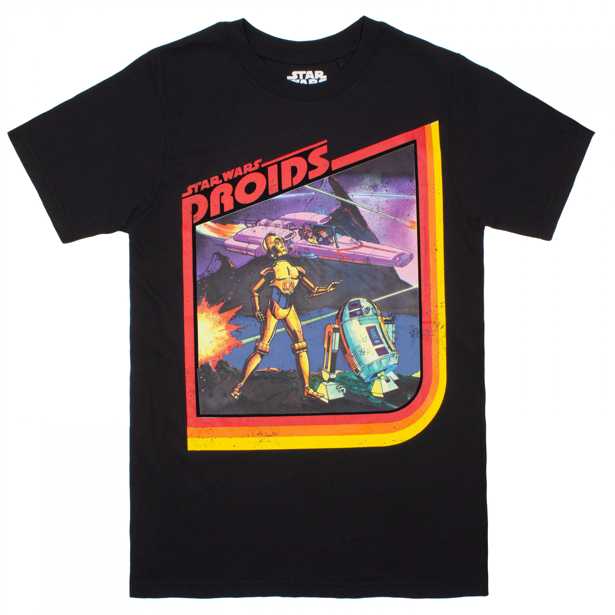 Star Wars Droids C-3PO & R2-D2 T-Shirt, Black