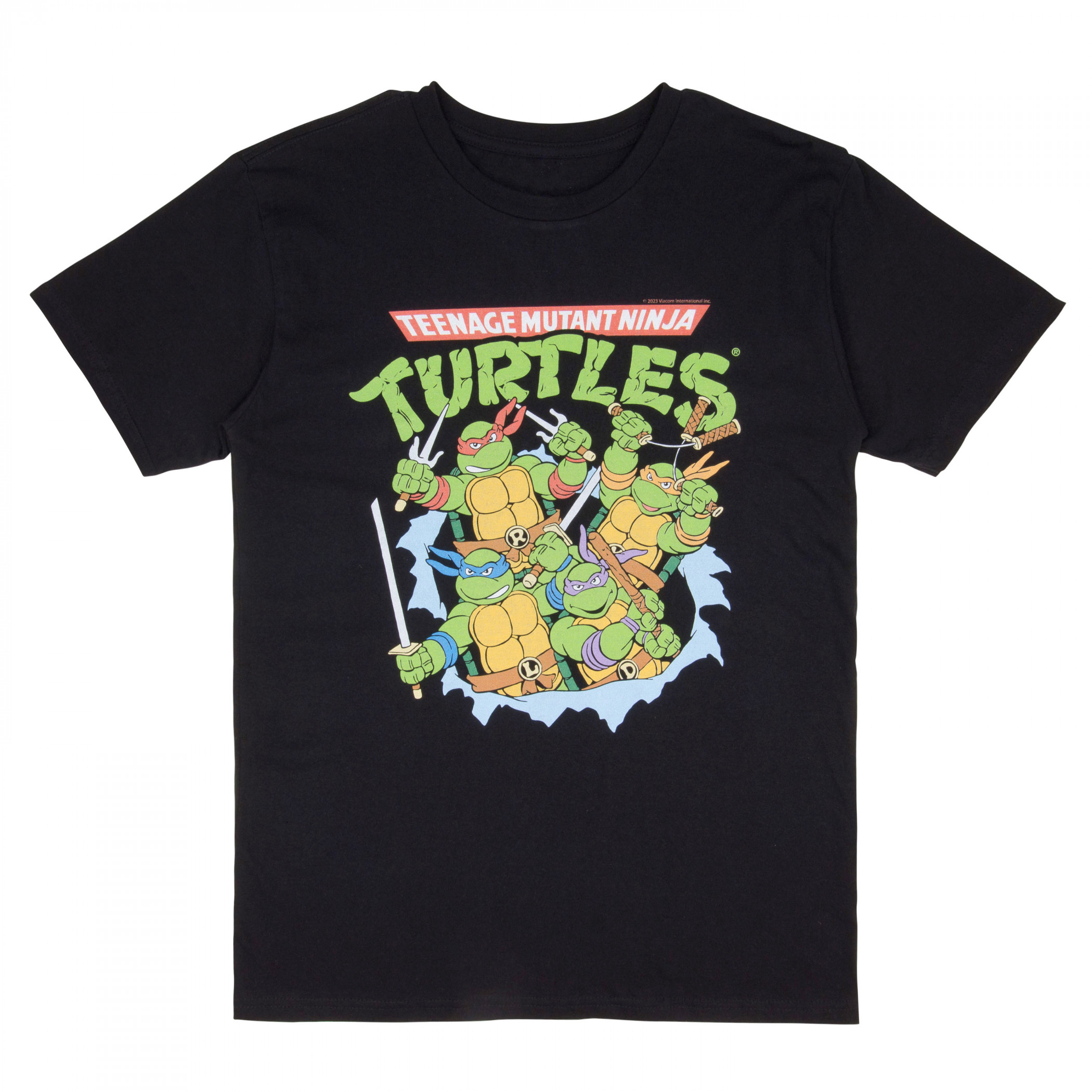 Teenage Mutant Ninja Turtles Heroes in a Half Shelf T-Shirt, Black