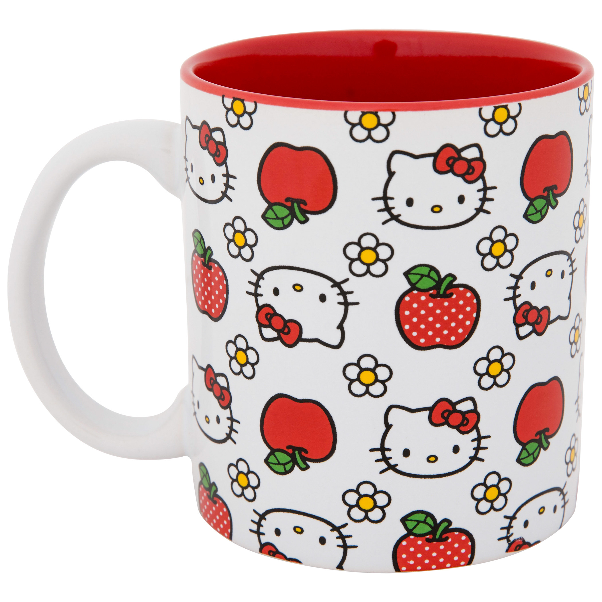Hello Kitty Polka Dots 20oz Ceramic Mug, White