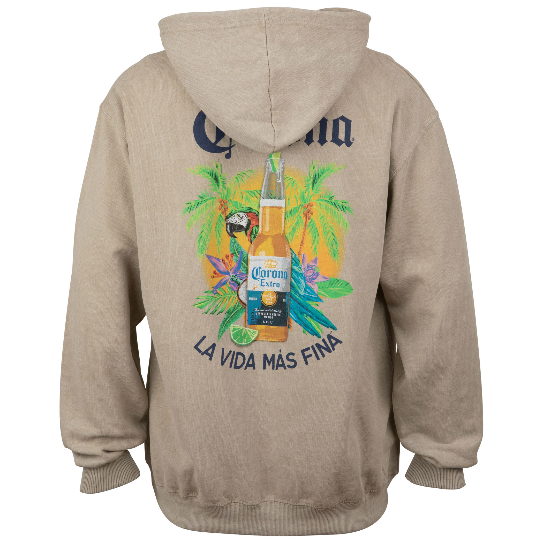 Mexican Corona Dude Drinking Beer Pullover Hoodie