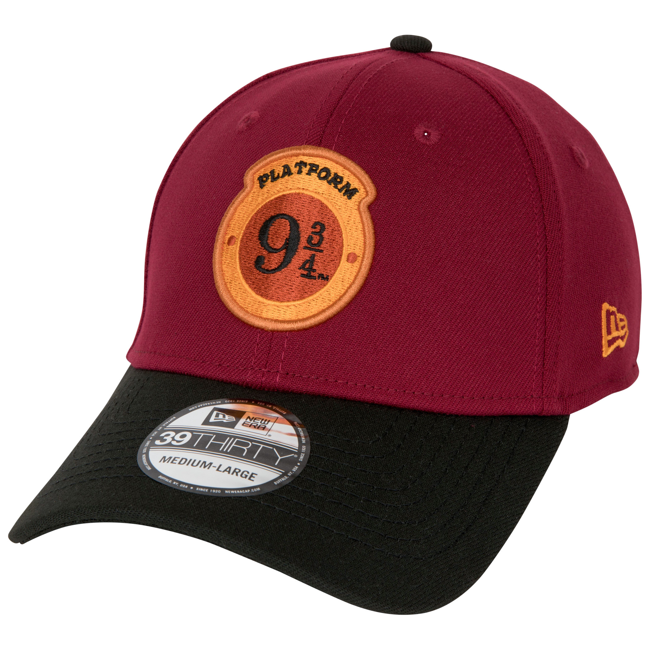 Harry Potter Platform 9 3/4 New Era 39Thirty Fitted Hat, Red
