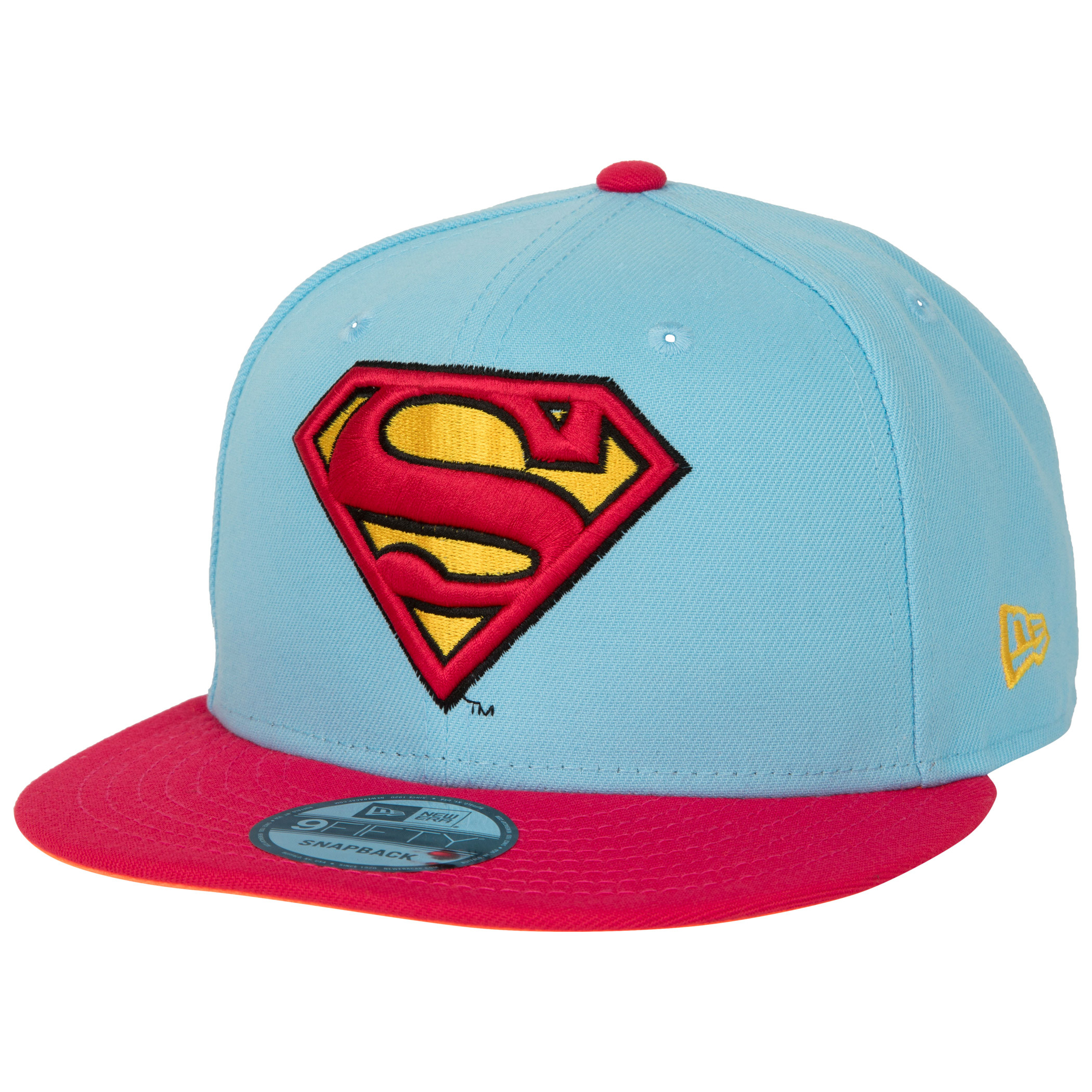 Superman Logo Neon New Era 9Fifty Adjustable Hat, Multi-Color
