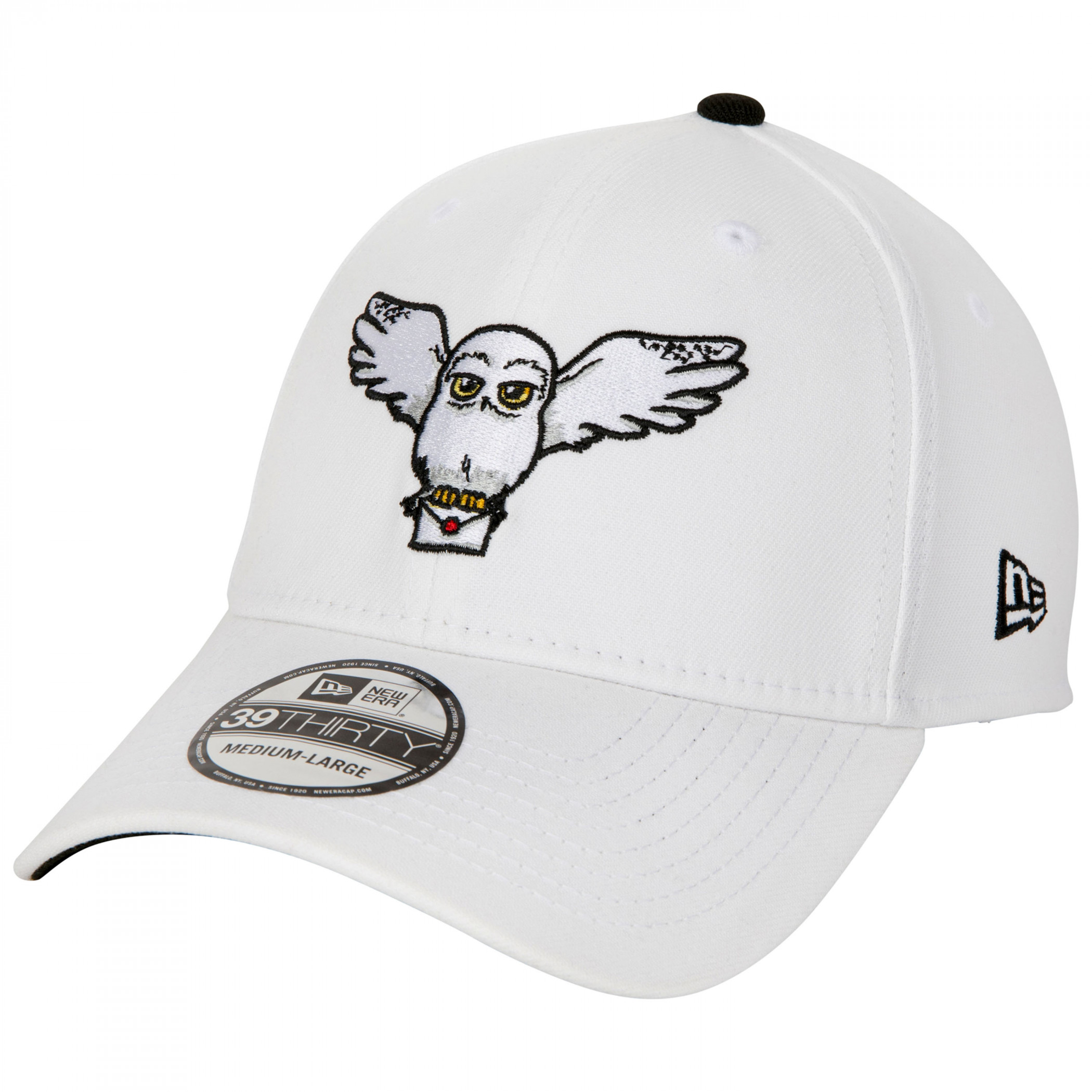 Harry Potter Hedwig New Era 39Thirty Fitted Hat, White