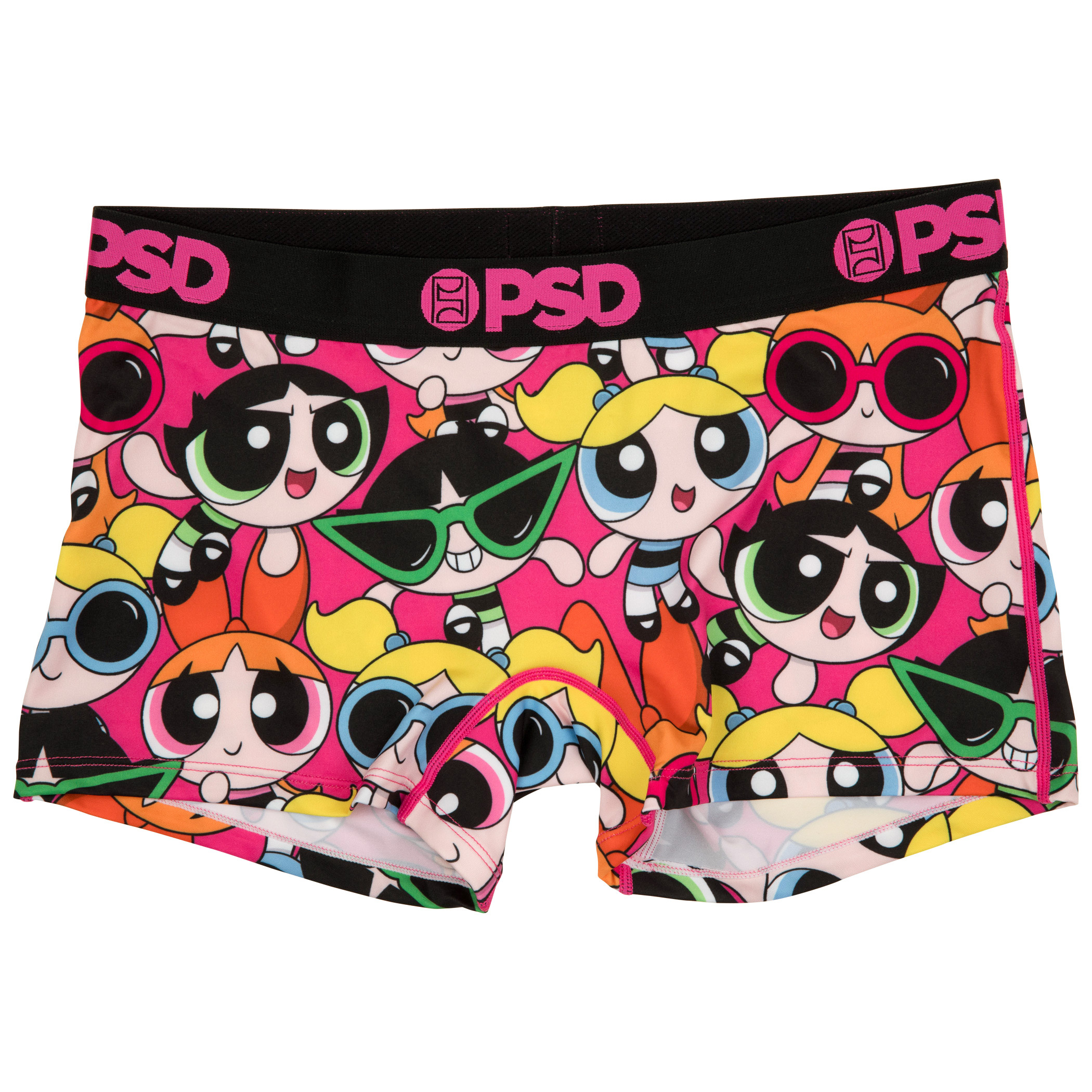 Powerpuff Girls Summer Shades PSD Boyshorts Underwear, Multi-Color