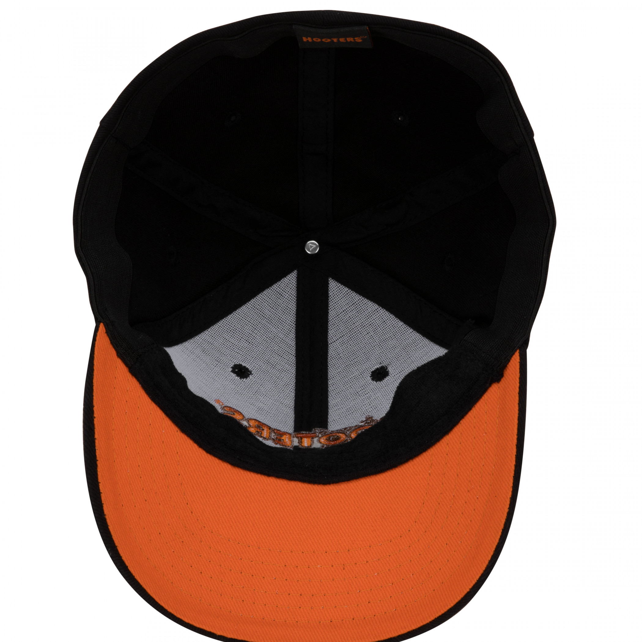 Hooters Classic Logo Flex Fit Black Colorway Hat