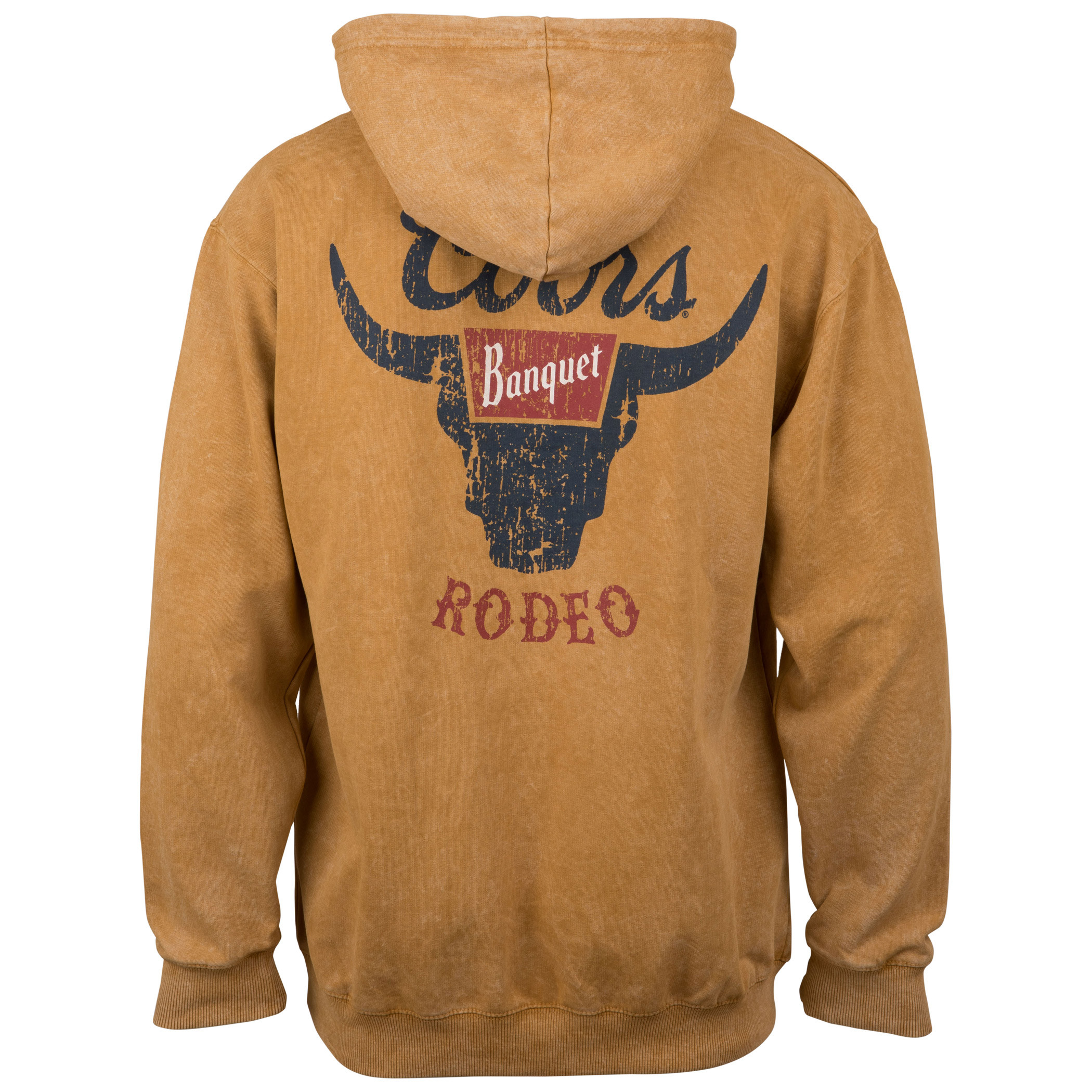 Coors Banquet Rodeo Mineral Wash Front-Back Print Pull-Over Hoodie ...