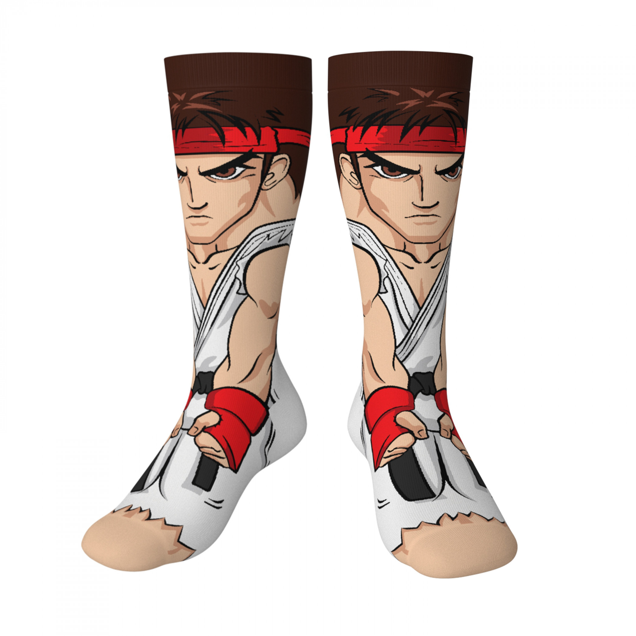 Street Fighter Ryu Crossover Crew Socks, Multi-Color
