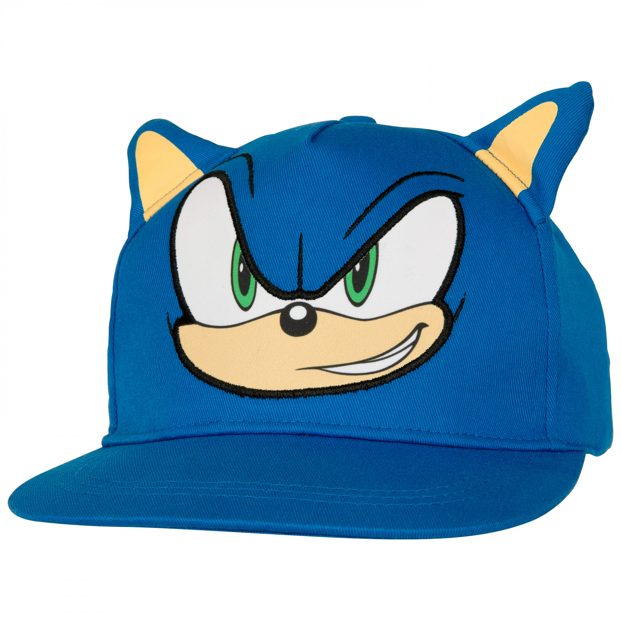 Sonic the Hedgehog Big Face Youth Hat with Ears, Blue
