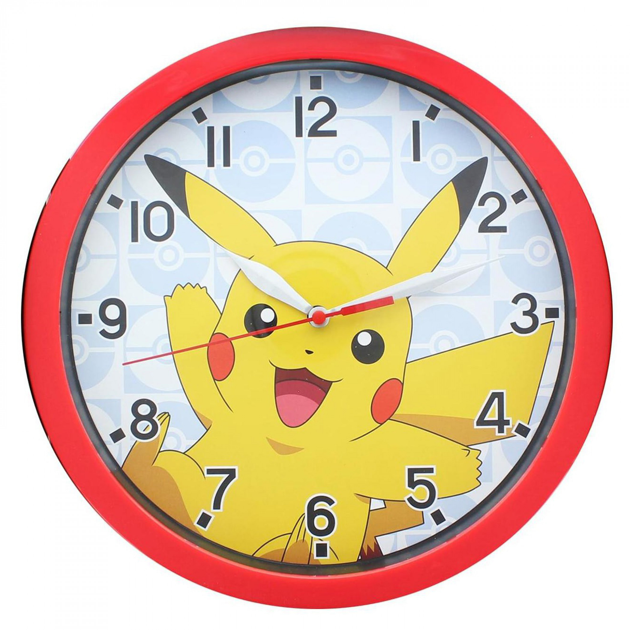 Pokemon Playful Pikachu 9.5' Wall Clock, Multi-Color