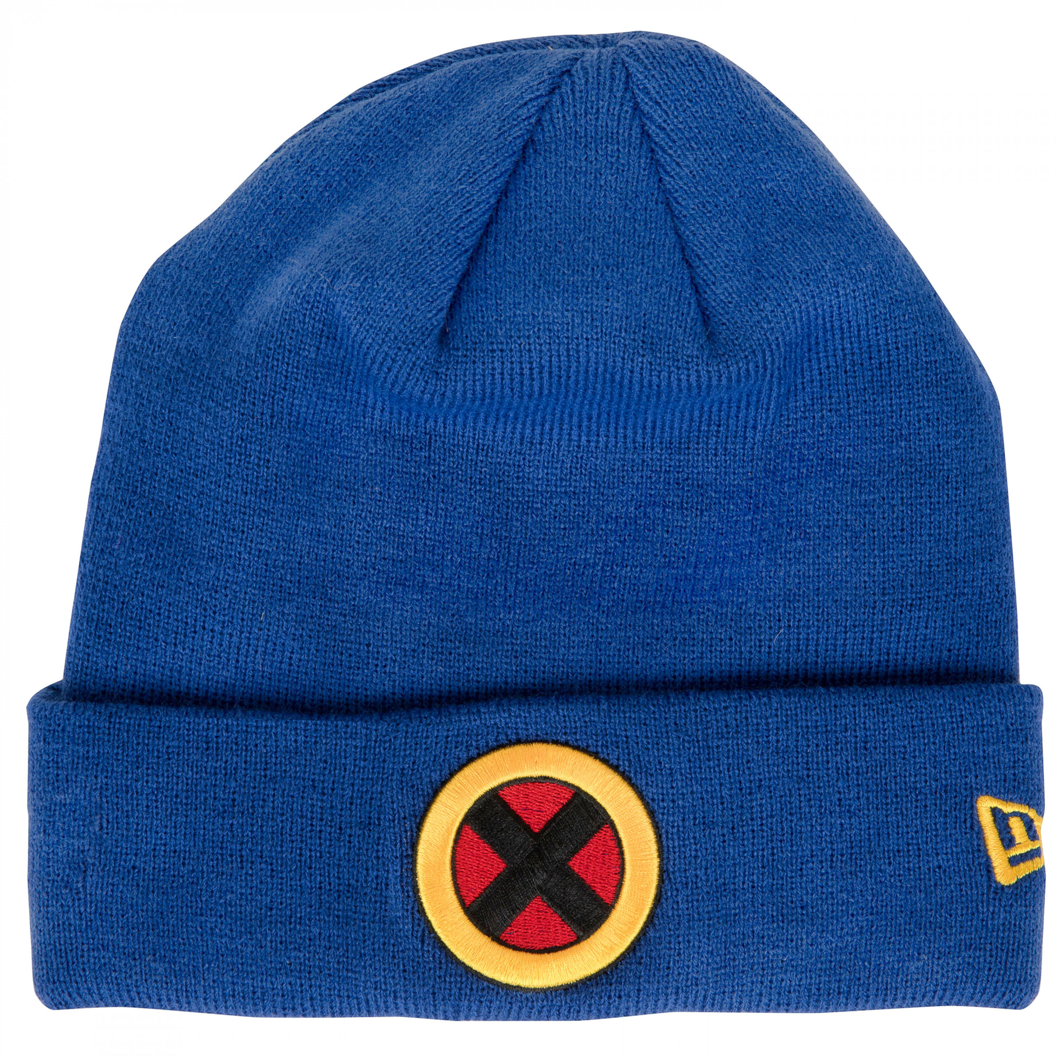 X-Men Logo Royal Blue New Era Cuffed Beanie, Blue