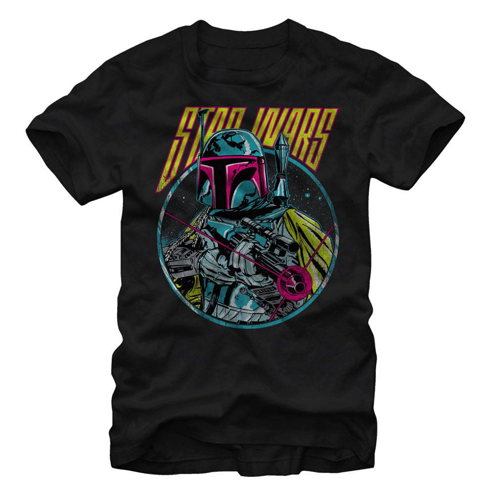 Star Wars Bobba Blaster Black T-Shirt, Black