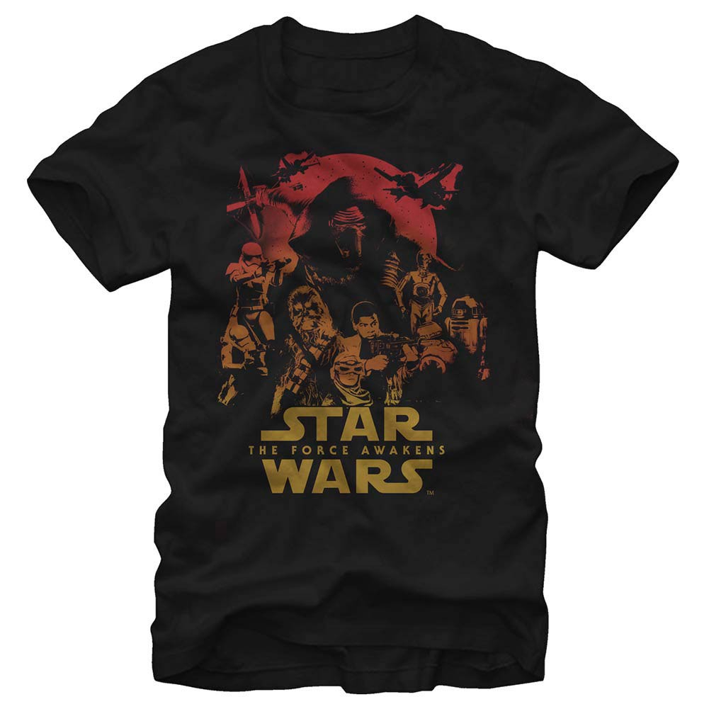 Star Wars Episode 7 Poster Out Black T-Shirt, Black